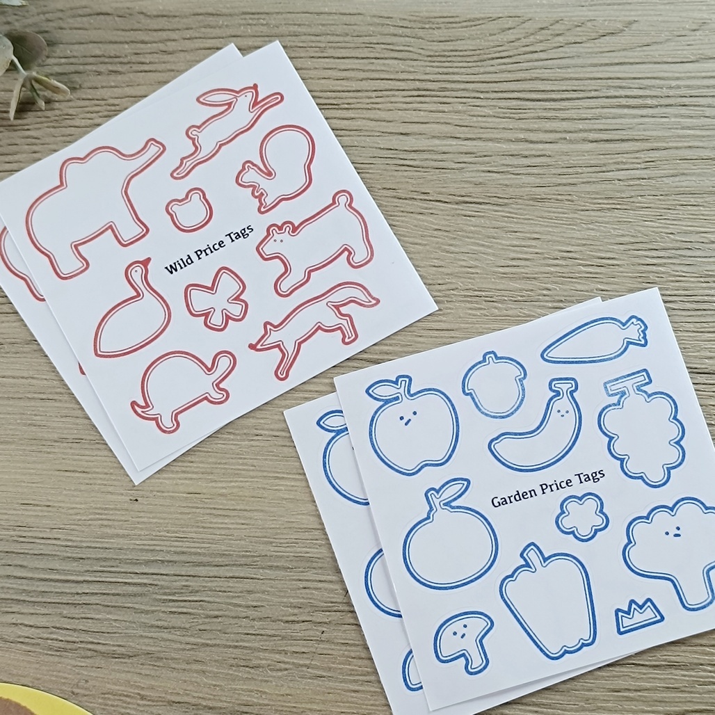 星期日拯救計畫．開店小幫手(4張貼紙+5張小卡)