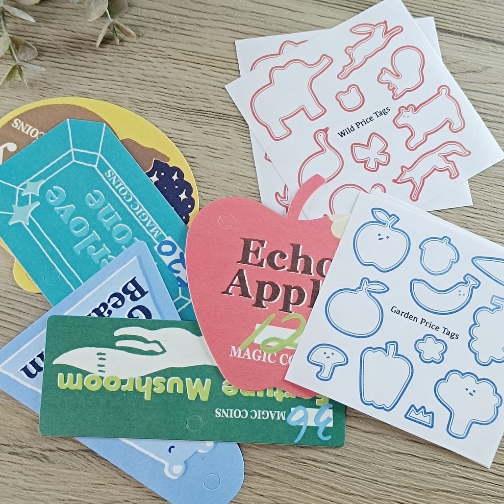 星期日拯救計畫．開店小幫手(4張貼紙+5張小卡)