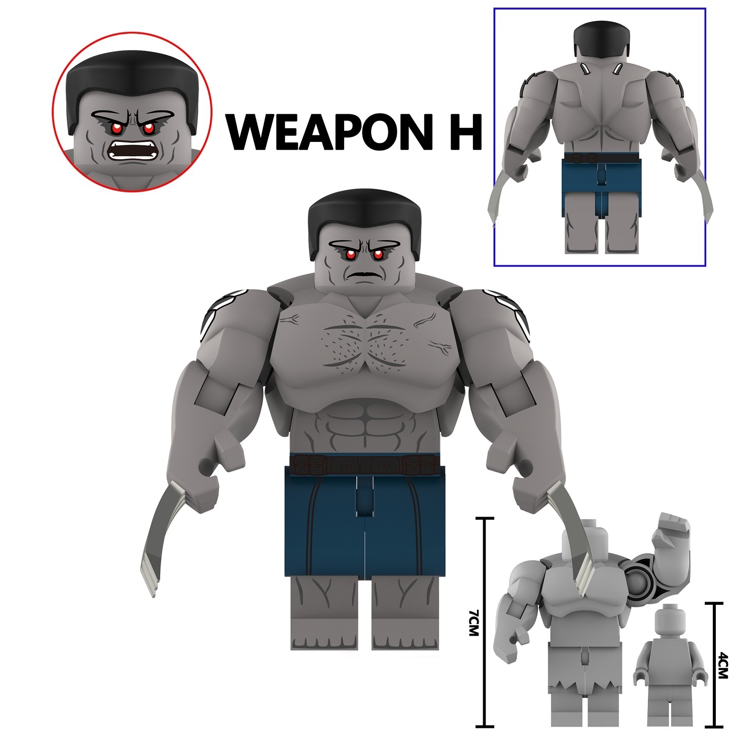 Hulk Custom Minifigures Set Fit lego (7CM) AF348-AF351