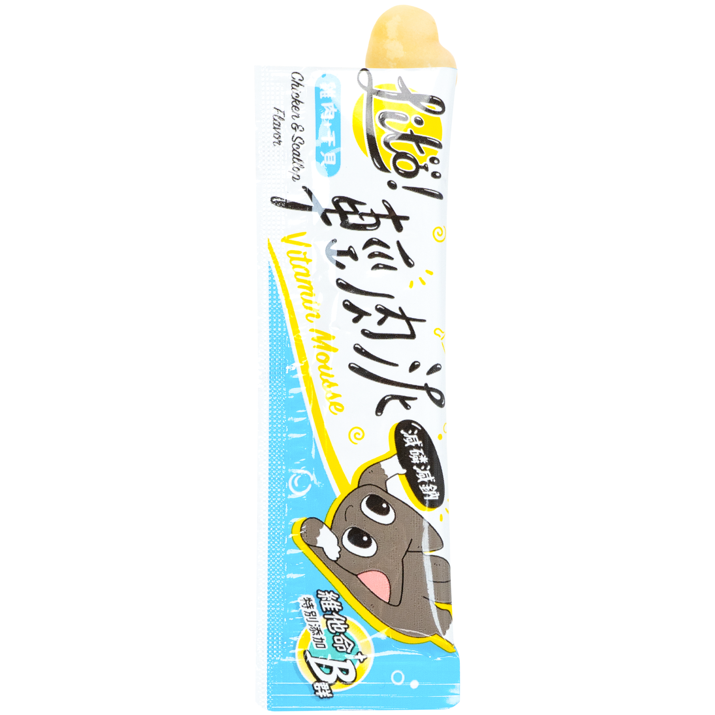 怪獸部落 – Litö! 輕肉泥 雞肉+干貝 維他命B群添加 (藍) 10gx4條