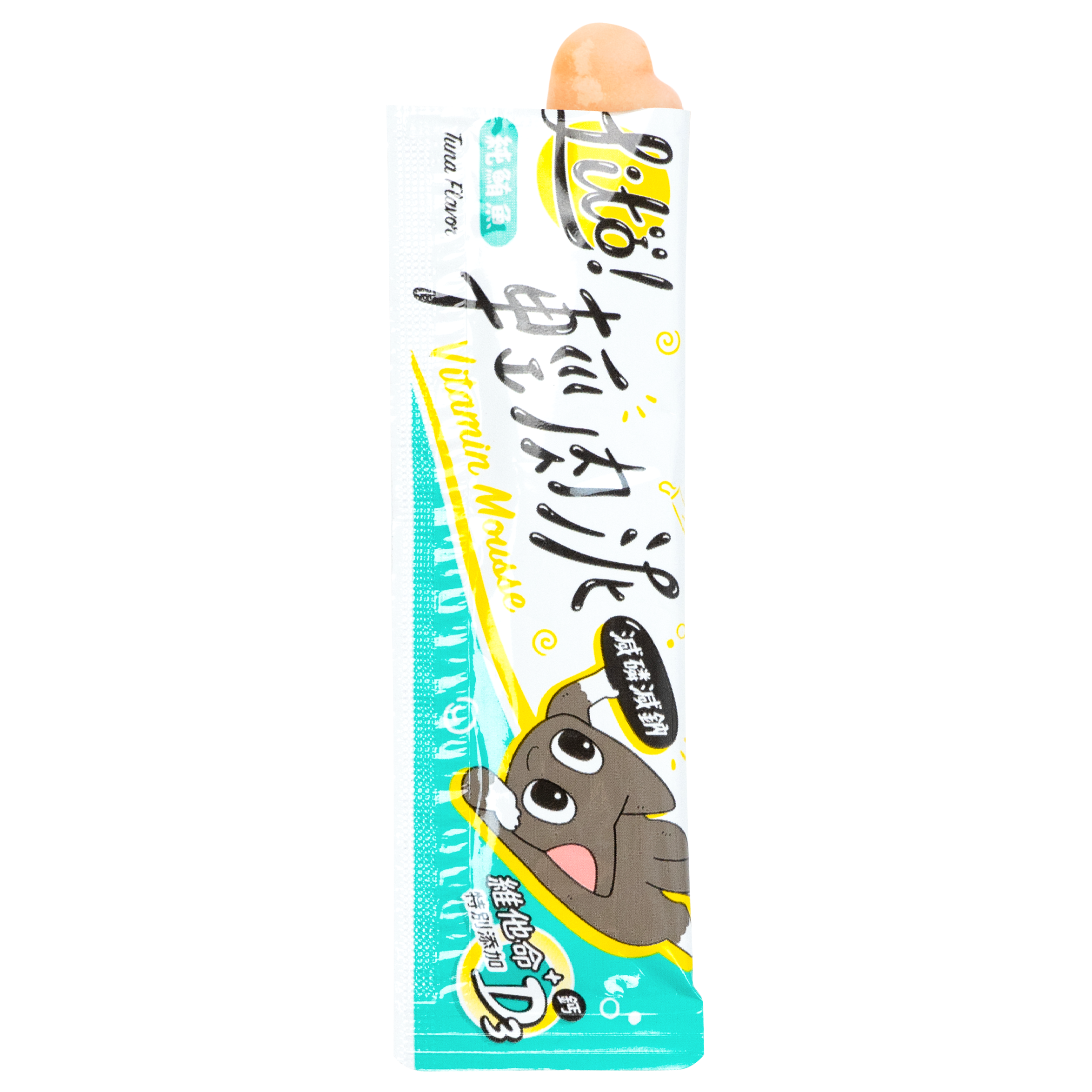 怪獸部落 – Litö! 輕肉泥 純吞拿魚 維他命D3添加 (湖水綠) 10gx4條