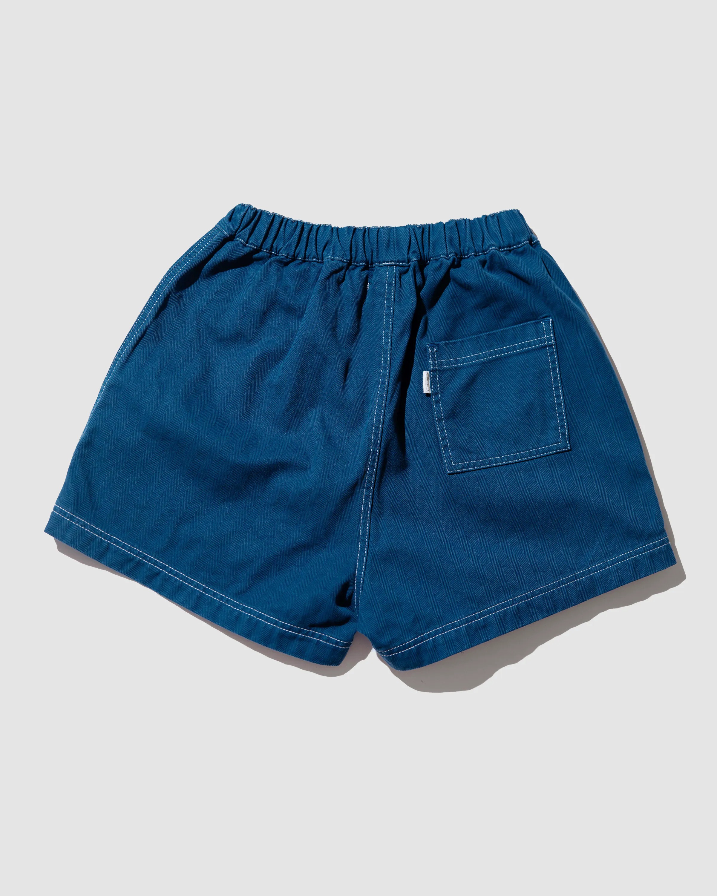 YANGI Logo Herring Bone Faded Shorts