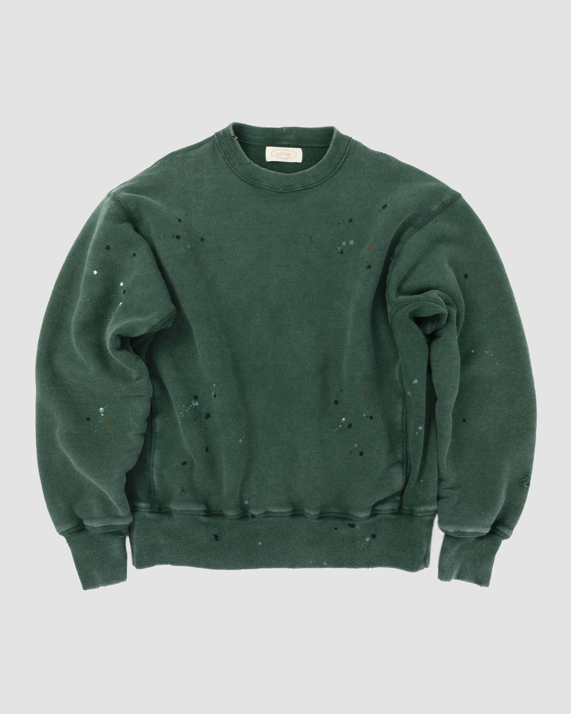YANGI Paint Splatter Cotton Sweatshirt