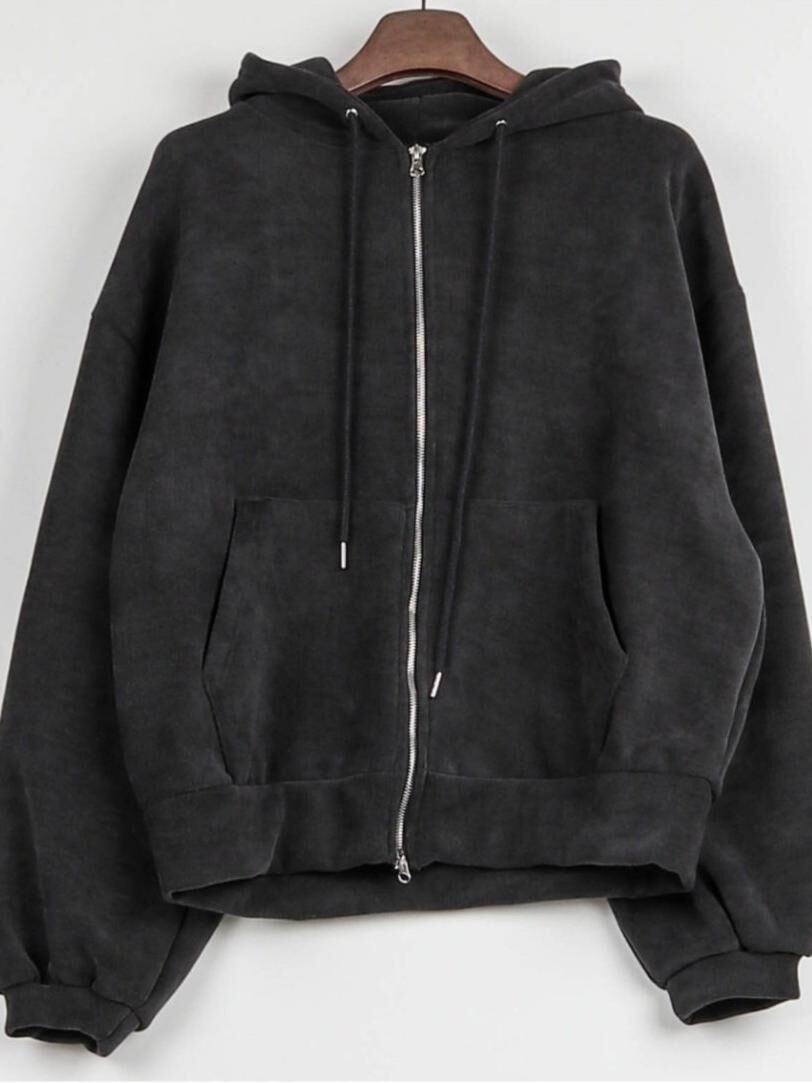 淨色連帽拉鍊外套 ALLWAYS-045JK