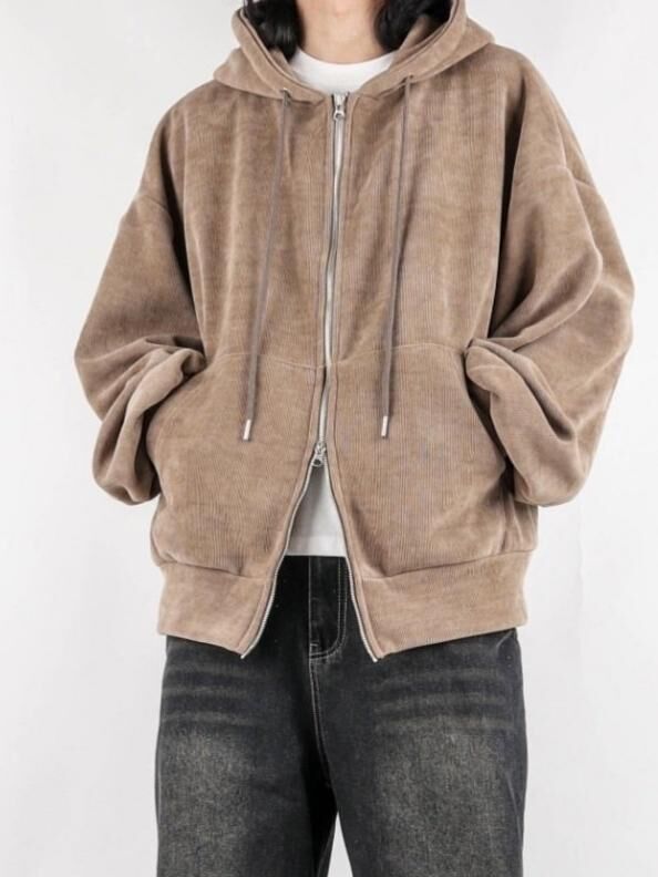 淨色連帽拉鍊外套 ALLWAYS-045JK