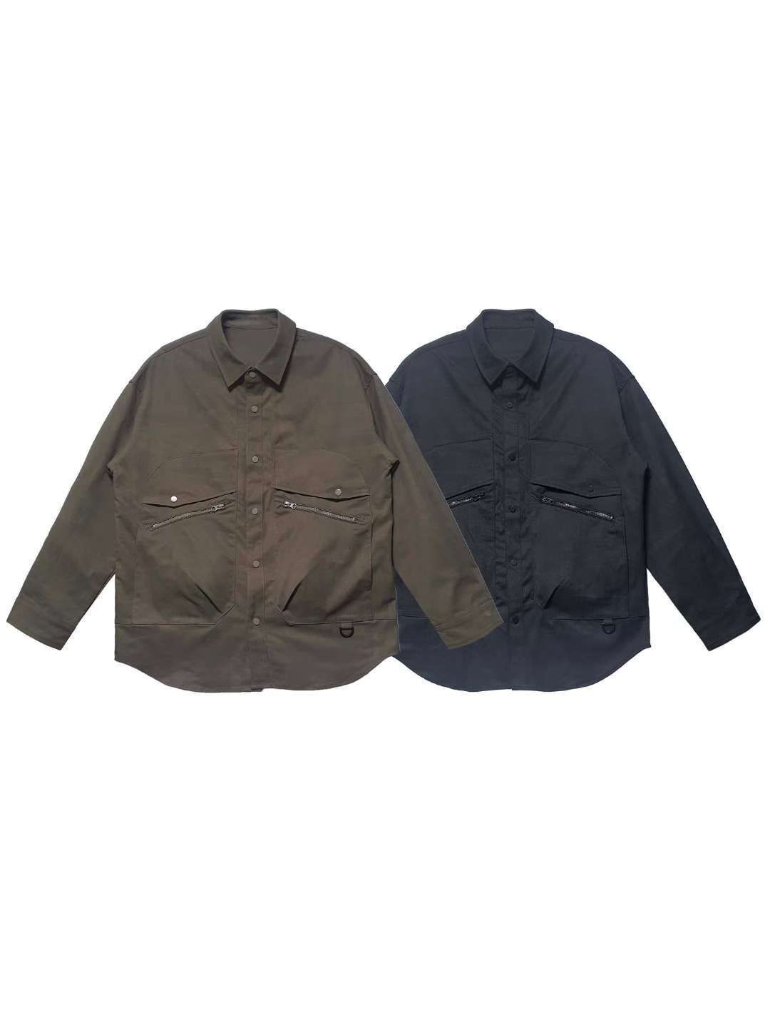 淨色長袖恤衫外套 F&c-105JK