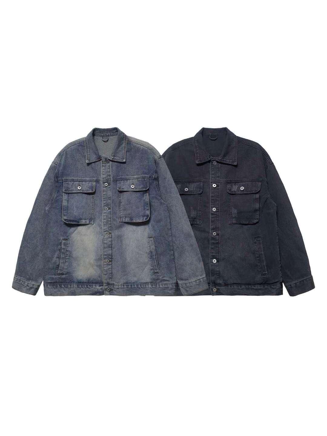 洗水開胸牛仔褸 F&c-110JK