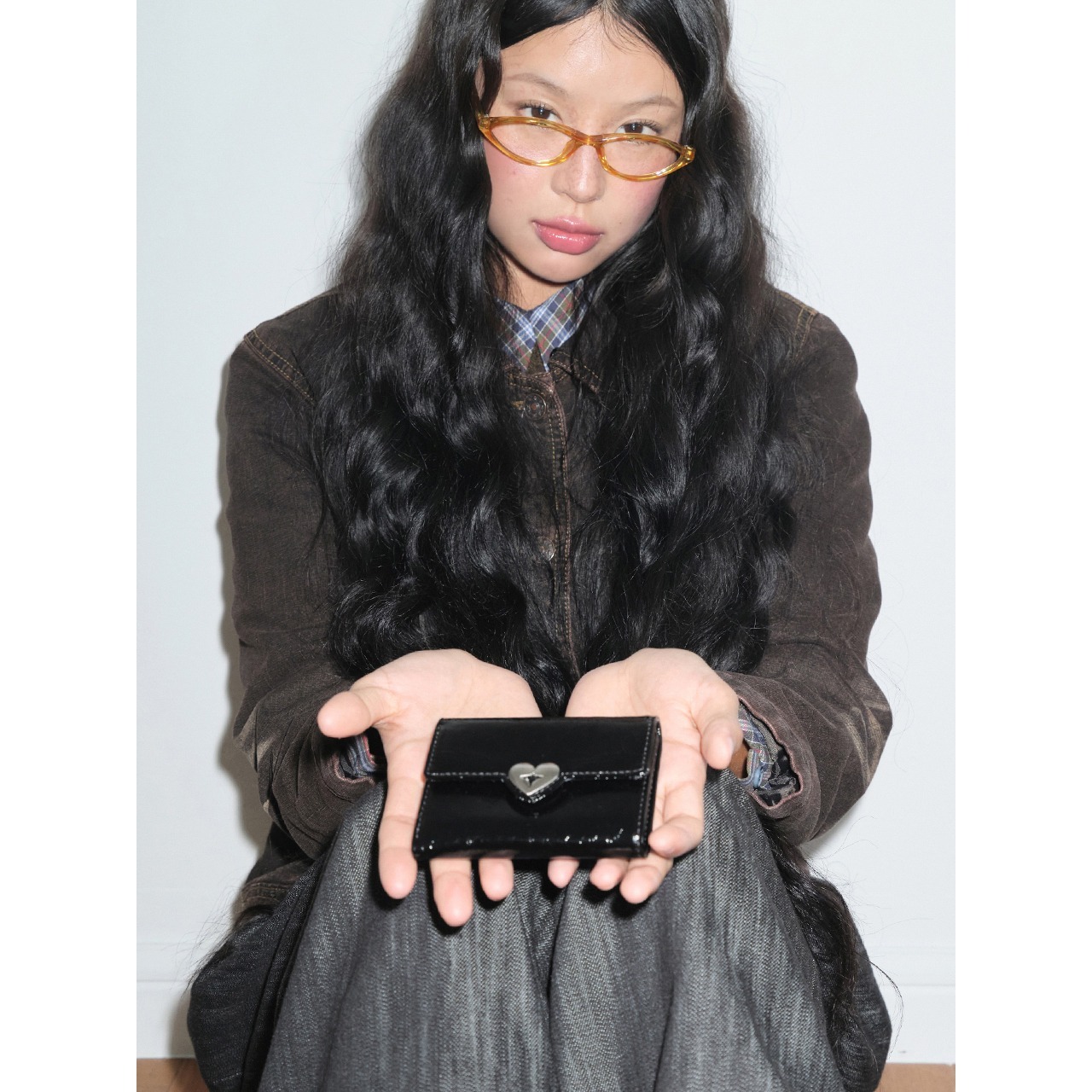 FENNEC】HEARTY FLAP WALLET [正規品] 本革財布折りたたみ fennec HEARTY FLAP WALLET ブラック