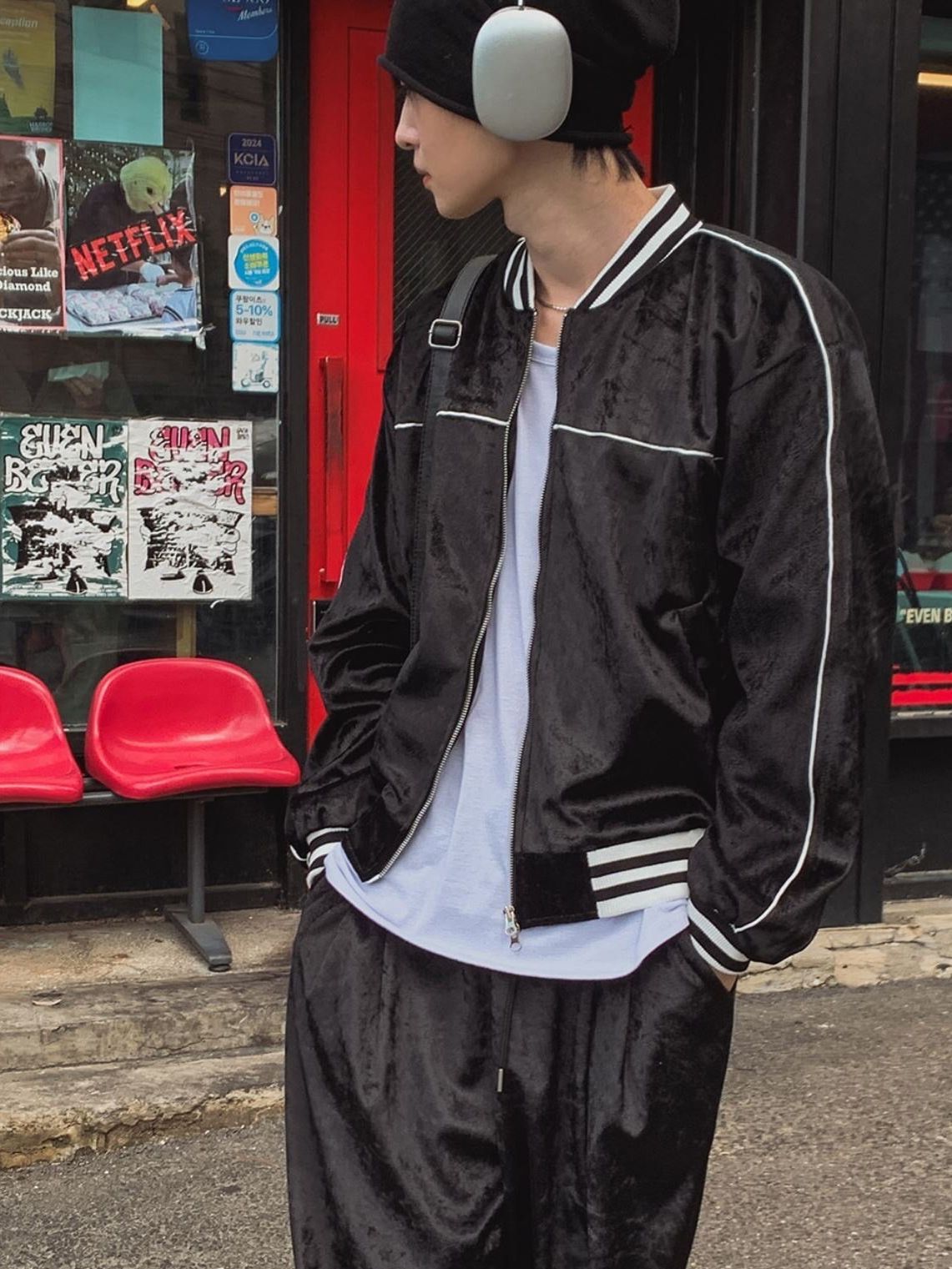 拼間連帽拉鍊外套 1990S-024JK