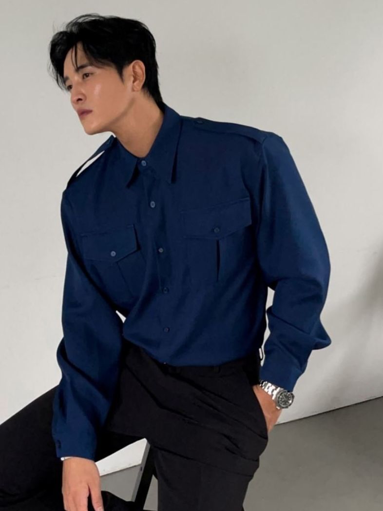 淨色長袖恤衫 1990S-028S