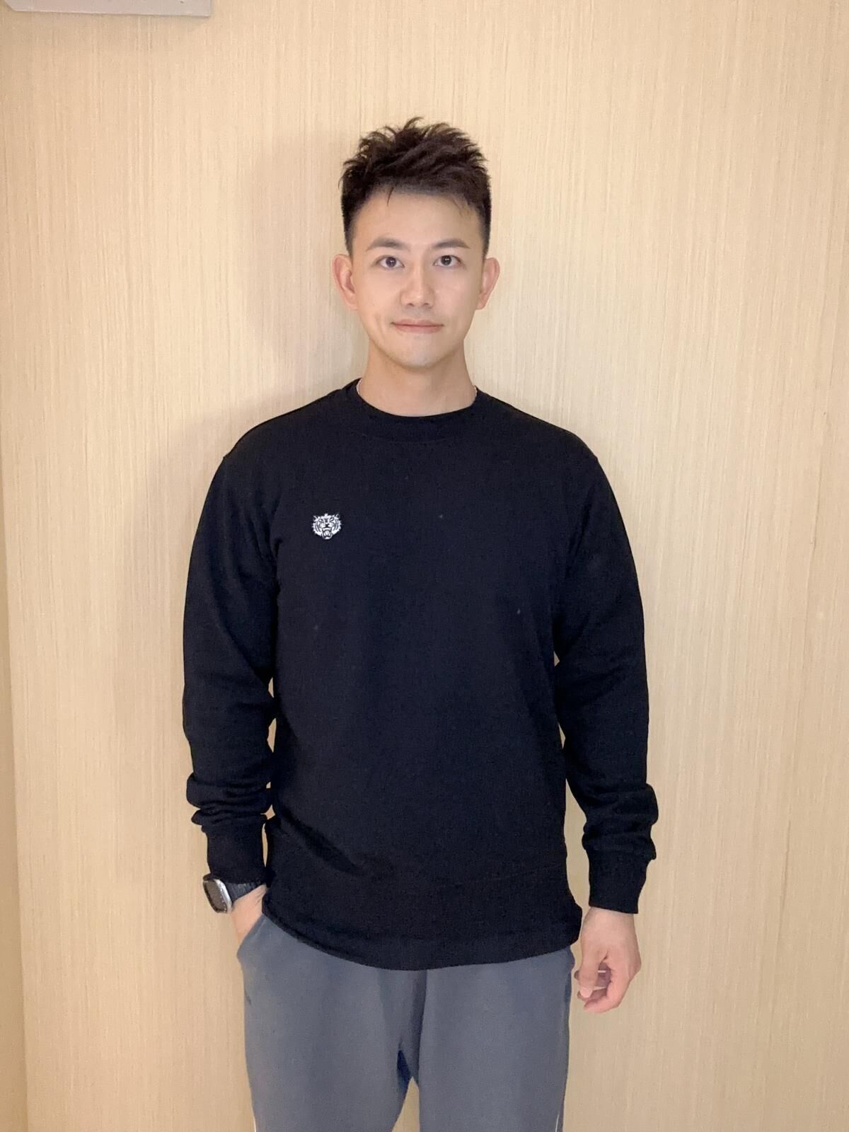 Kenzo 黑色 併 灰色小虎頭 圓領衛衣 男女同款