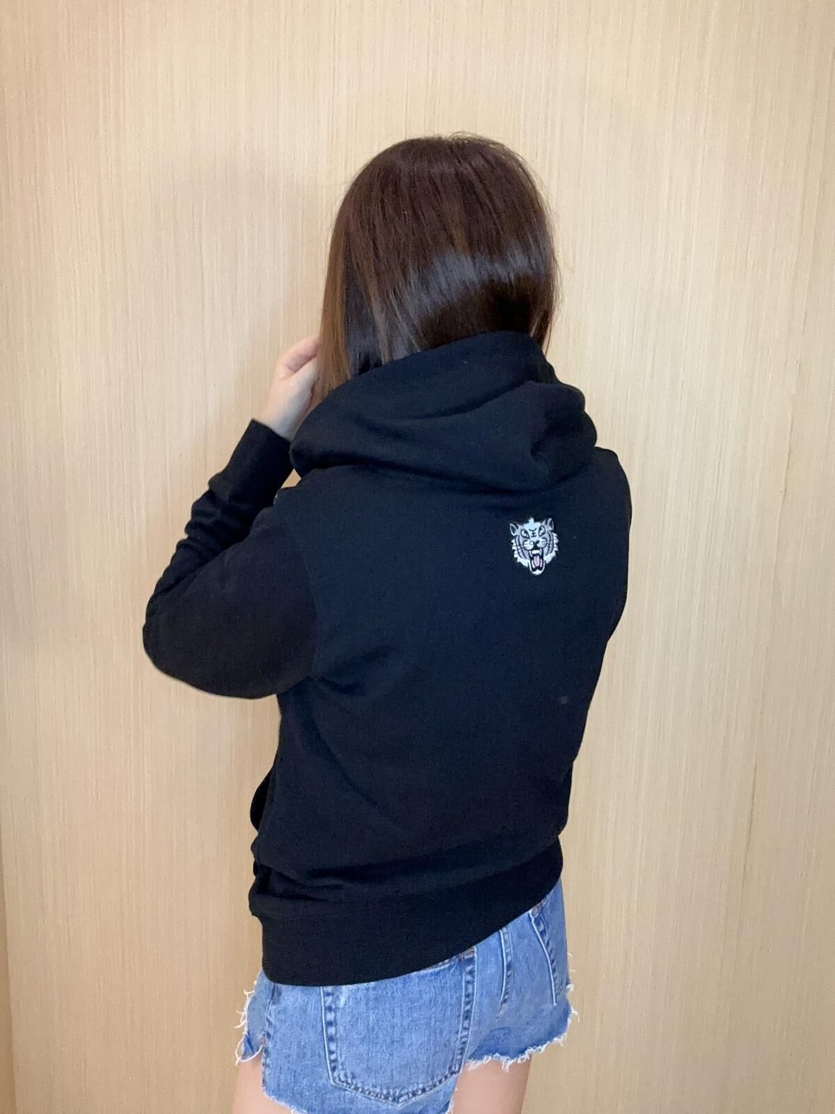 Kenzo 黑色 併 半虎頭 有帽衛衣 男女同款