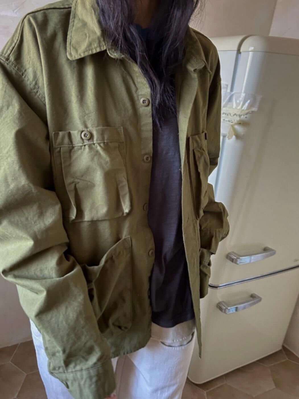 淨色長袖恤衫外套12GAUGE-052JK