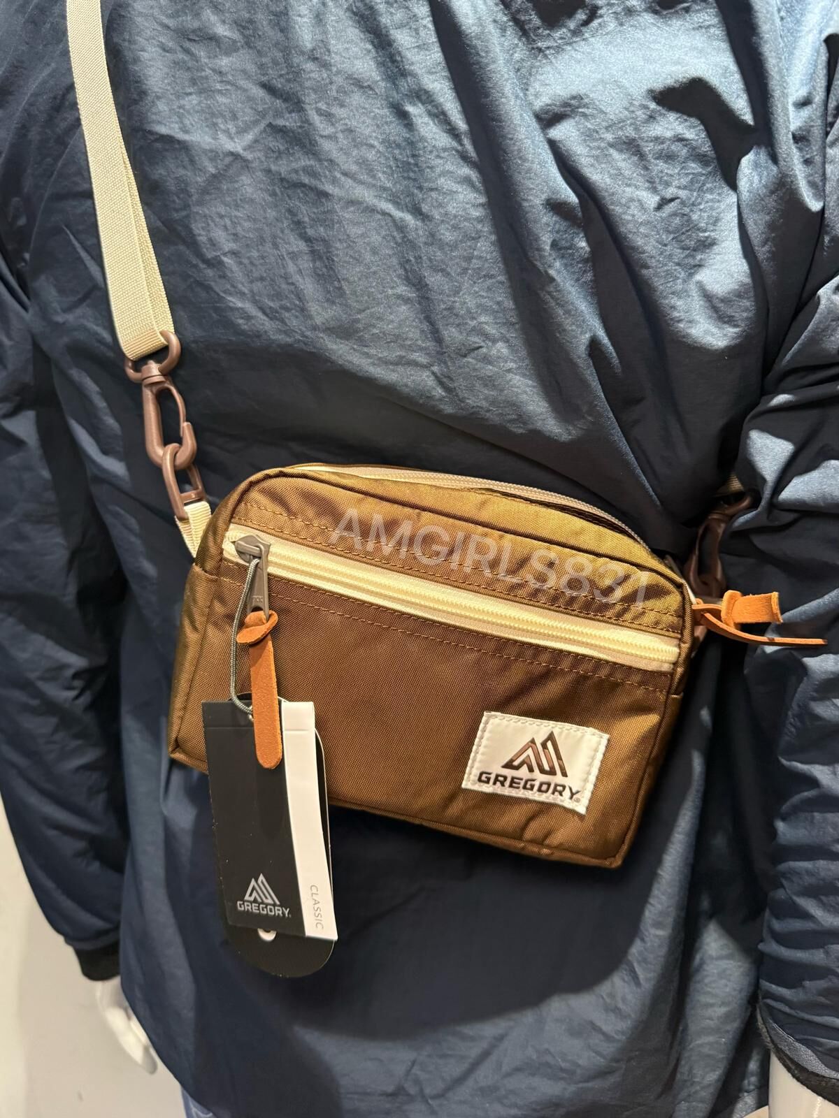 Gregory PADDED SHOULDER POUCH S brown/beige