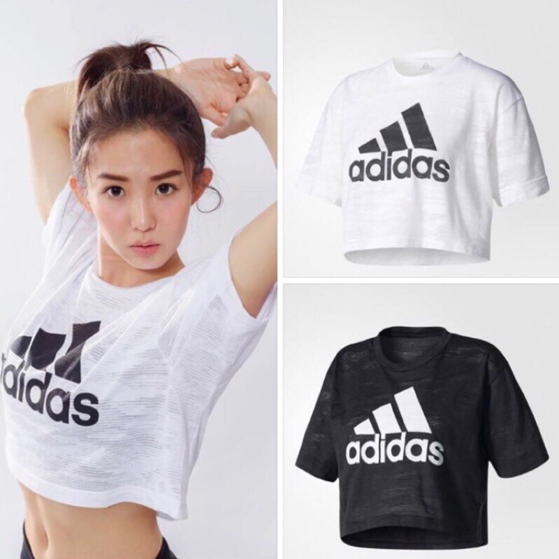 【雙十一優惠】ADIDAS 短版上衣｜瑤瑤同款 AEROKNIT 炫腹戰衣 ✨