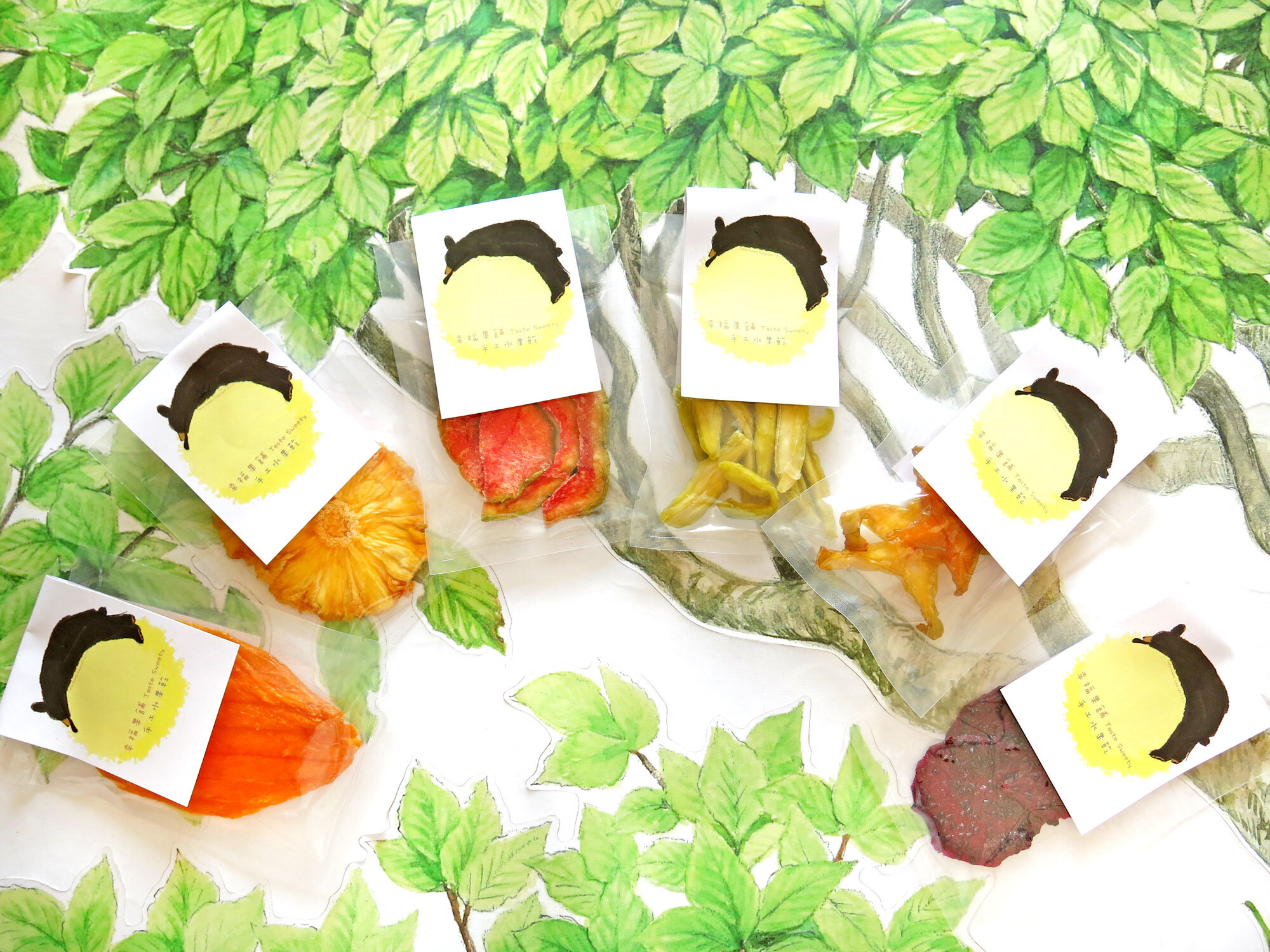 趴月熊水果乾-小巧包