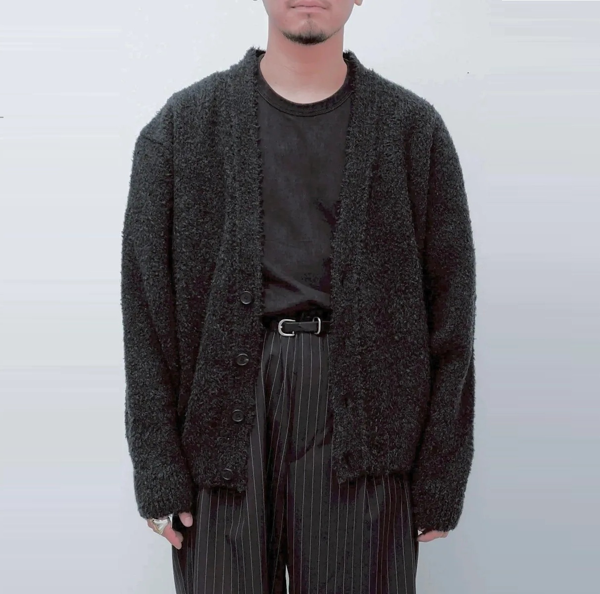 11/1 RELEASE: A.PRESSE 2025 CASHMERE MOLE YARN CARDIGAN (25AAP-03-19) - PRE ORDER ITEM (預訂中)