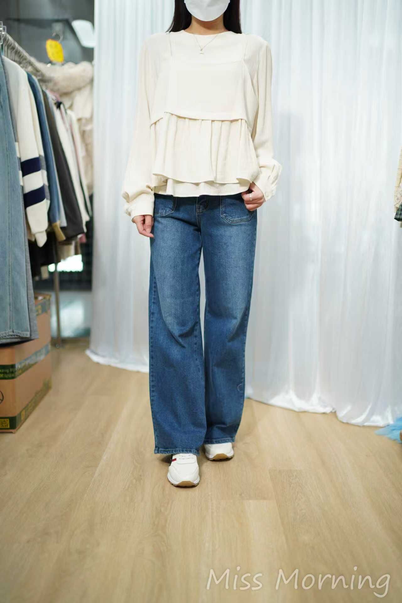 免燙麻料簡約一套兩件(14893)