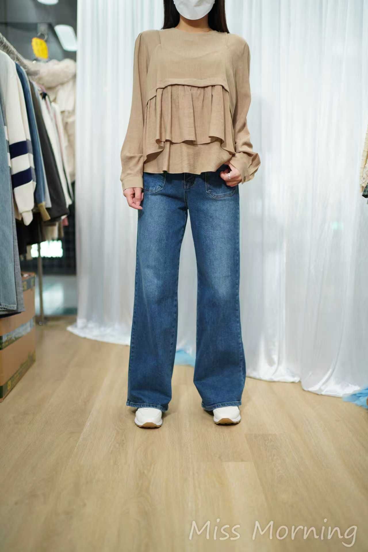 免燙麻料簡約一套兩件(14893)