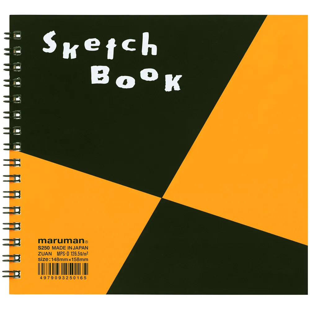 A5 正方形 素描本 24枚畫用紙 繪圖本｜MARUMAN 日本