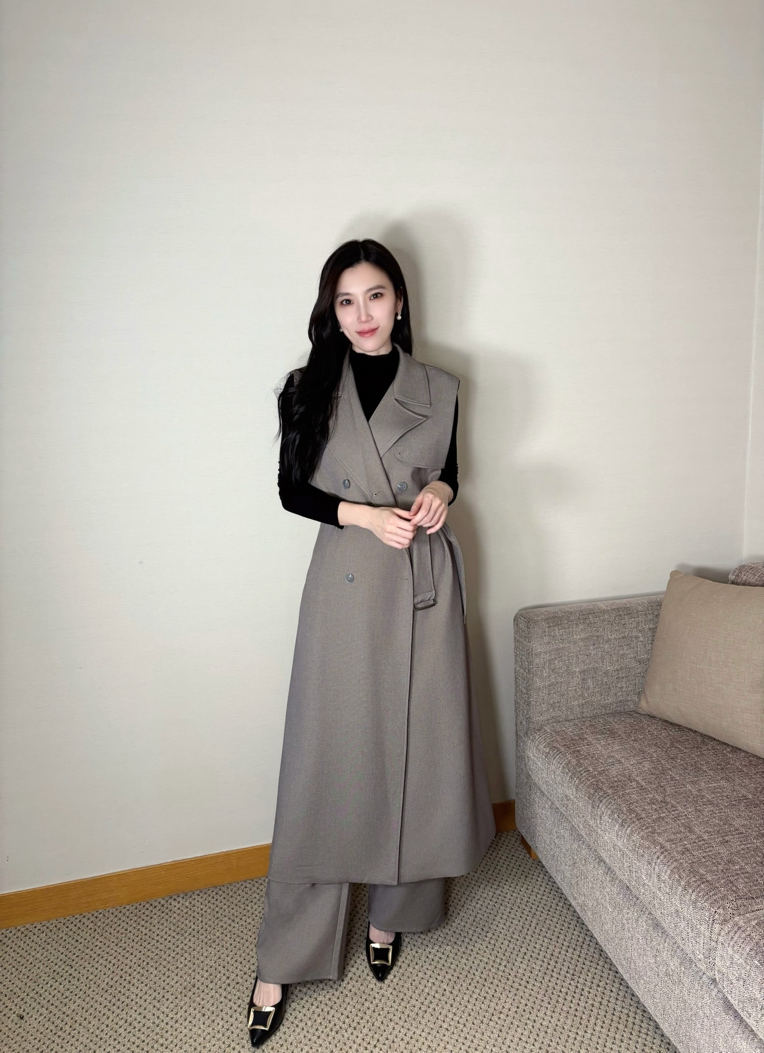 高級感腰帶背心