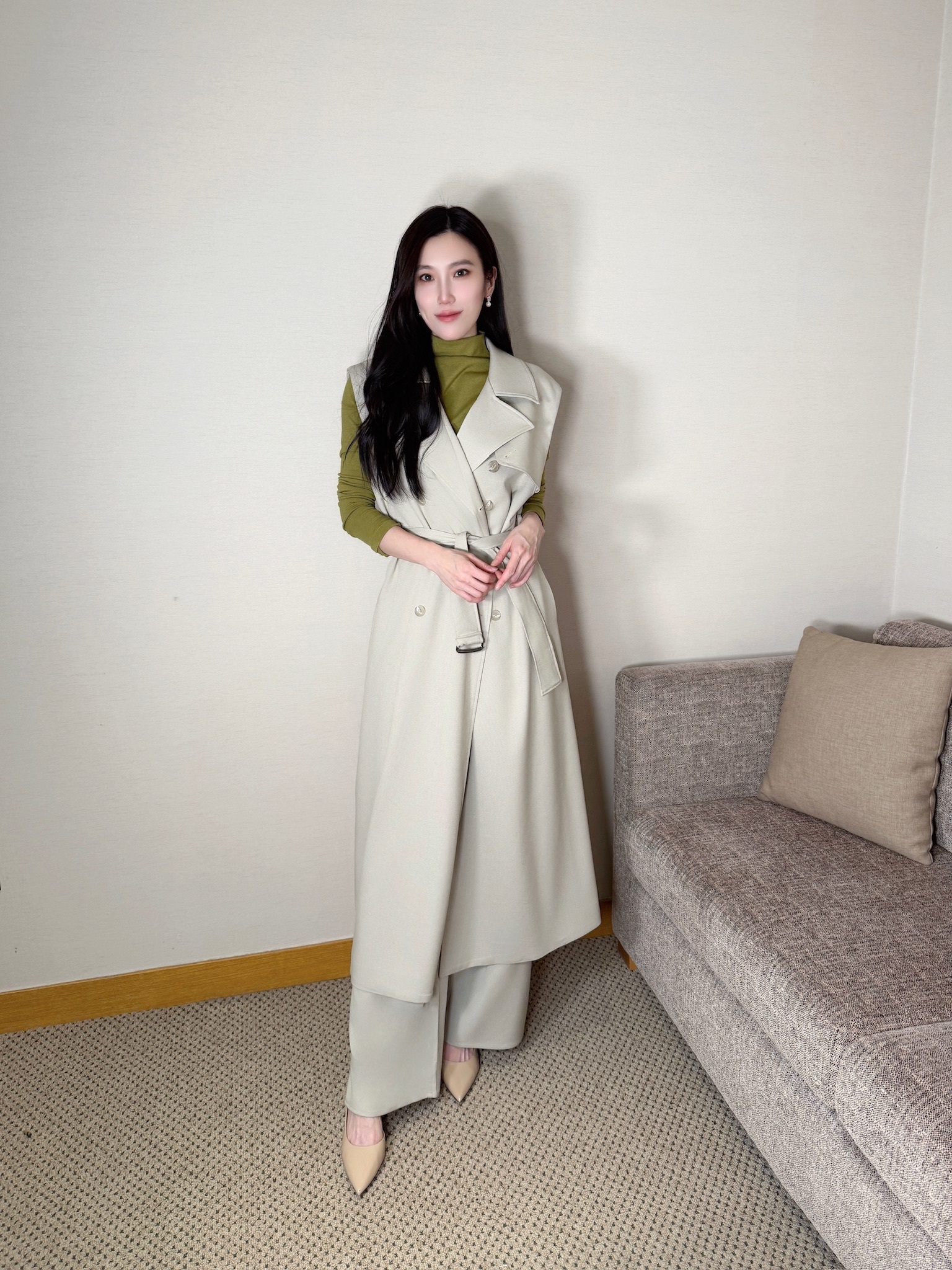 高級感腰帶背心