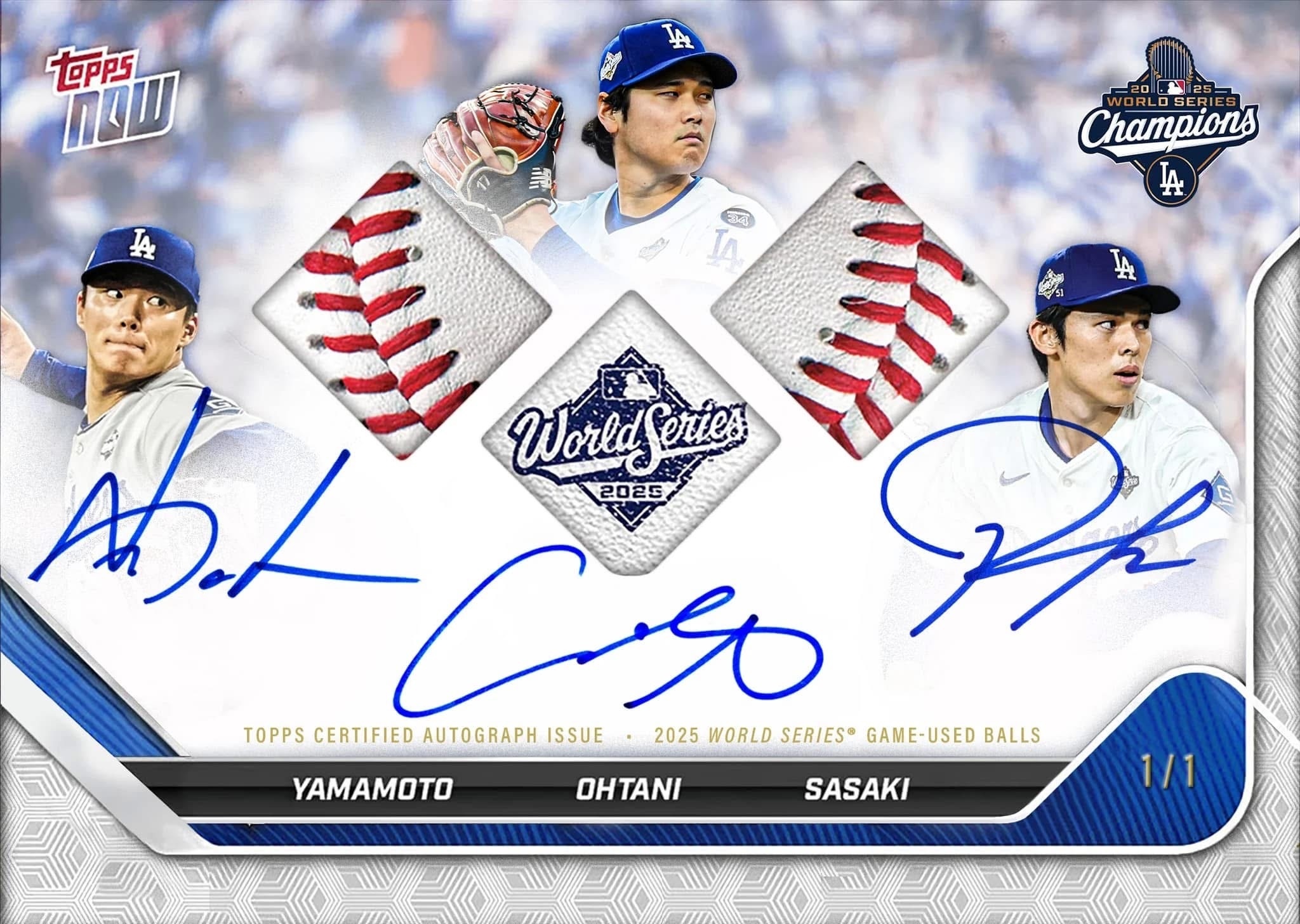 Topps MLB 2025 世界冠軍 道奇隊 卡包組