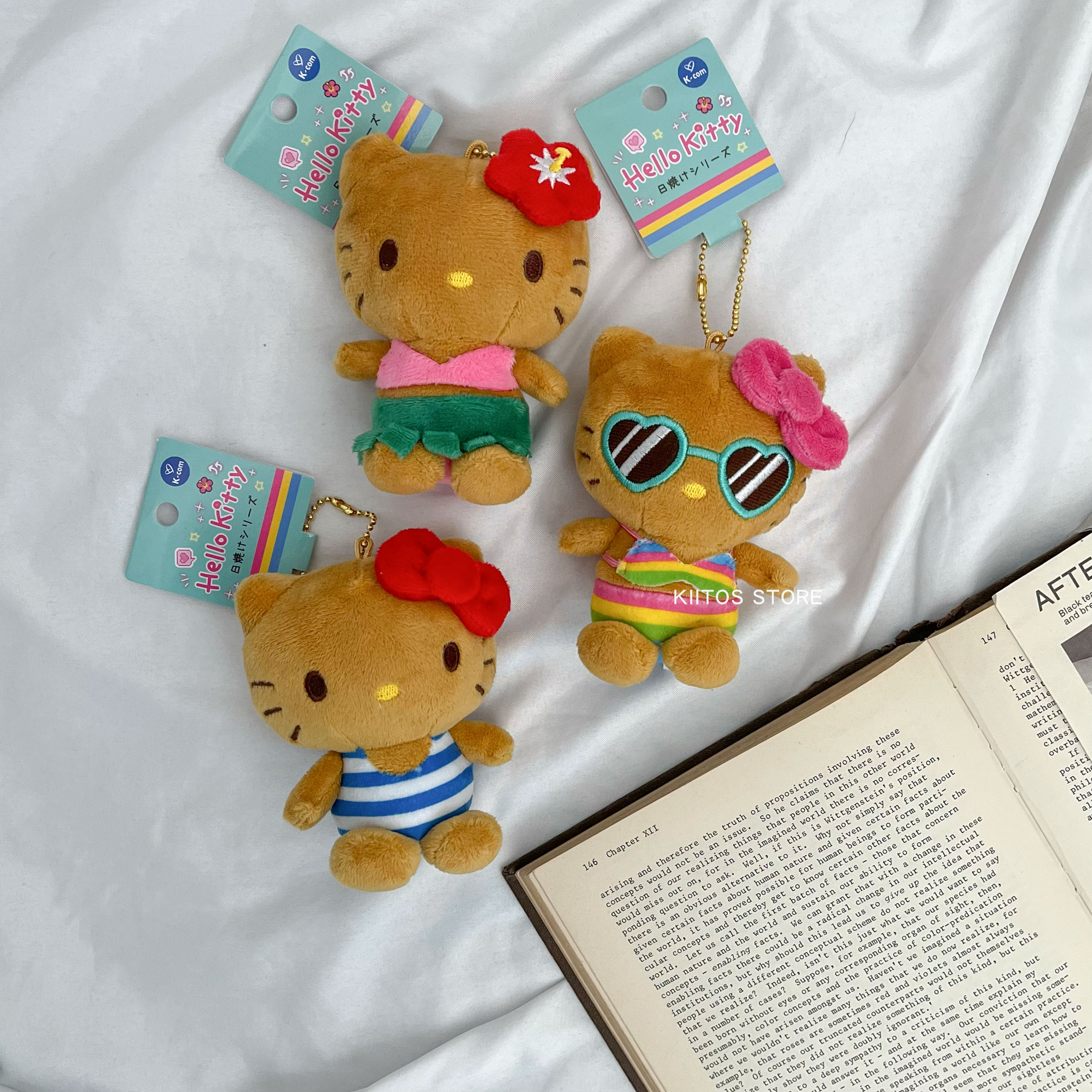 【現貨】 日本代購 Hello Kitty 黑皮系列 夏威夷 吊飾