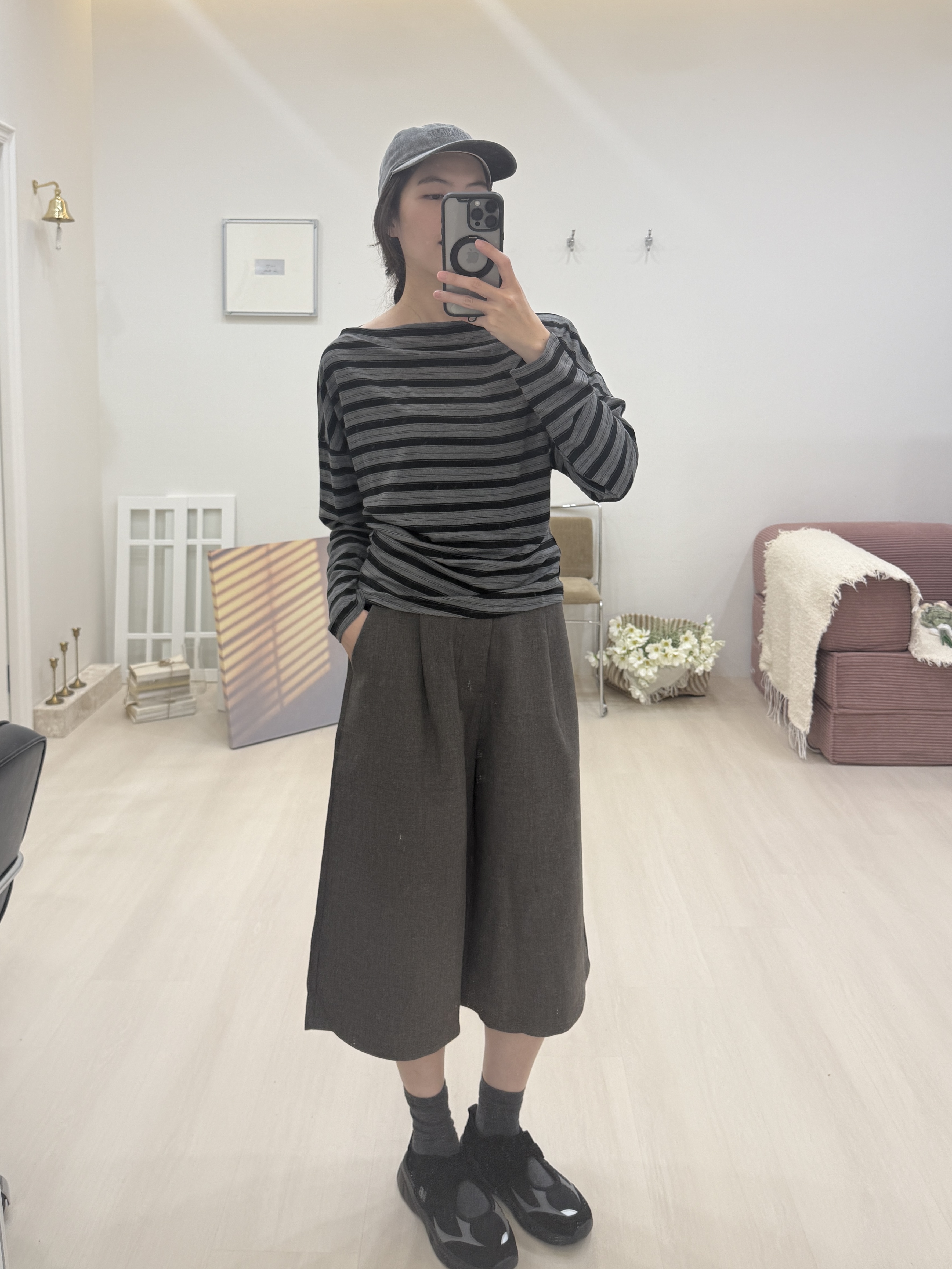 毛呢七分褲*2色