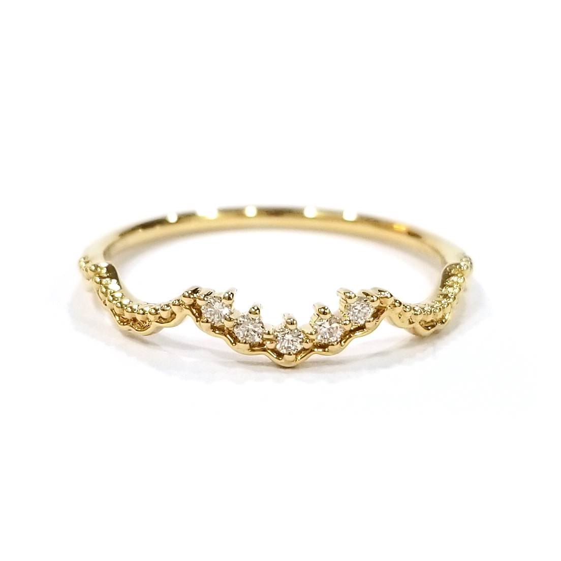 18K黃金天然鑽石戒指