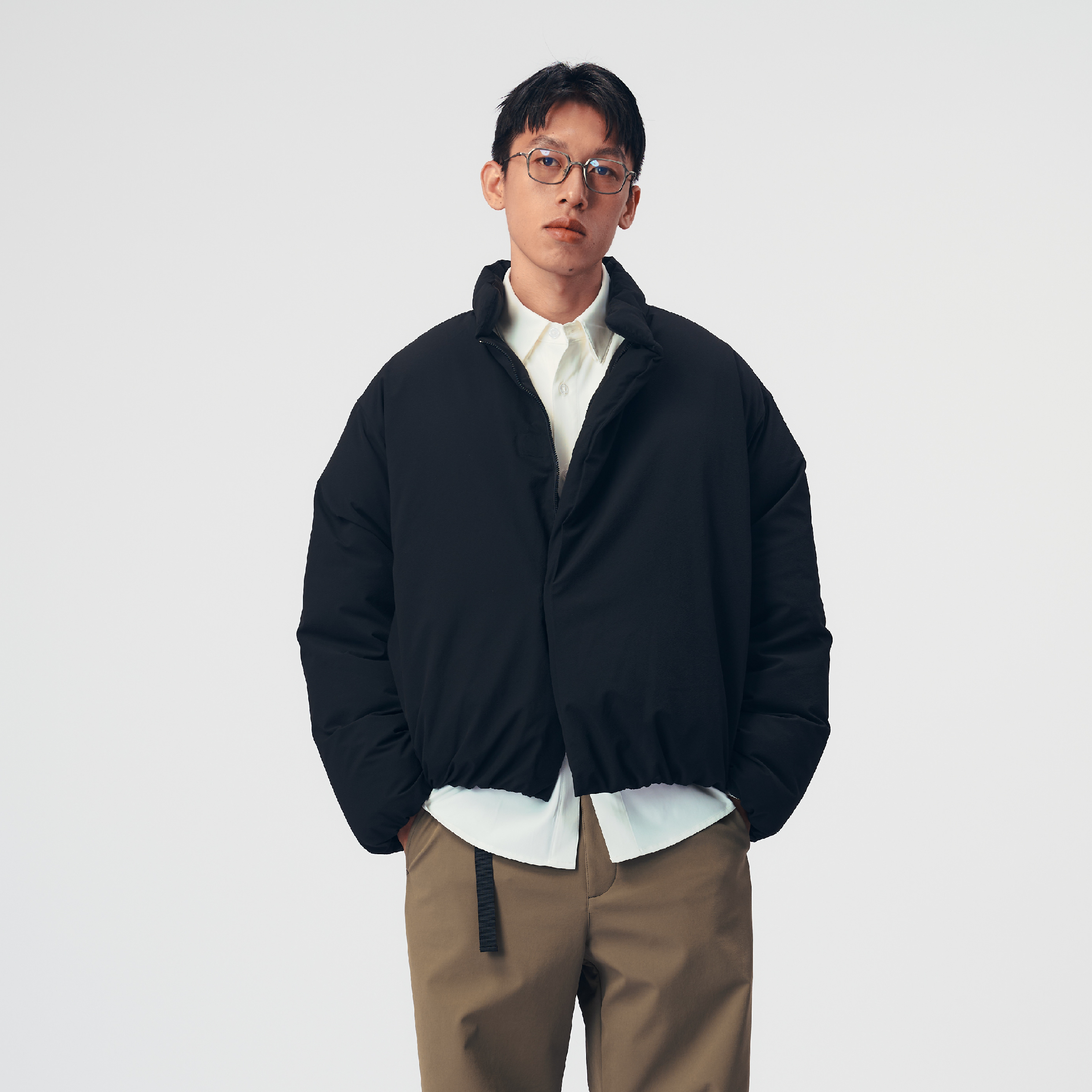 BOHRHOO Stand Collar Down Jacket 極簡寬鬆 羽絨外套 [BH1072]