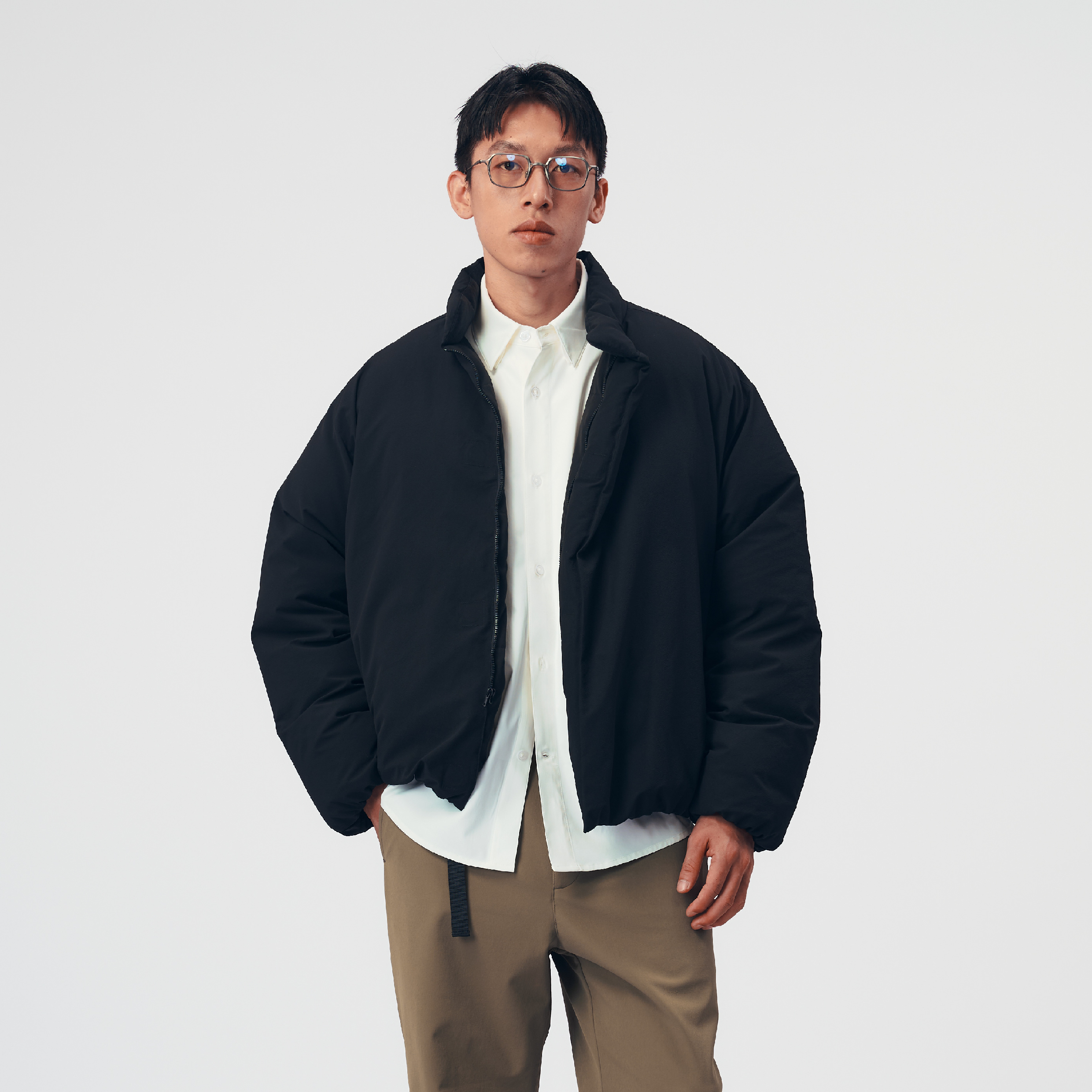 BOHRHOO Stand Collar Down Jacket 極簡寬鬆 羽絨外套 [BH1072]