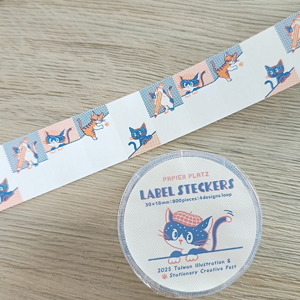日本Ob1toy x文畫季．標籤貼紙捲 <整捲/分裝>