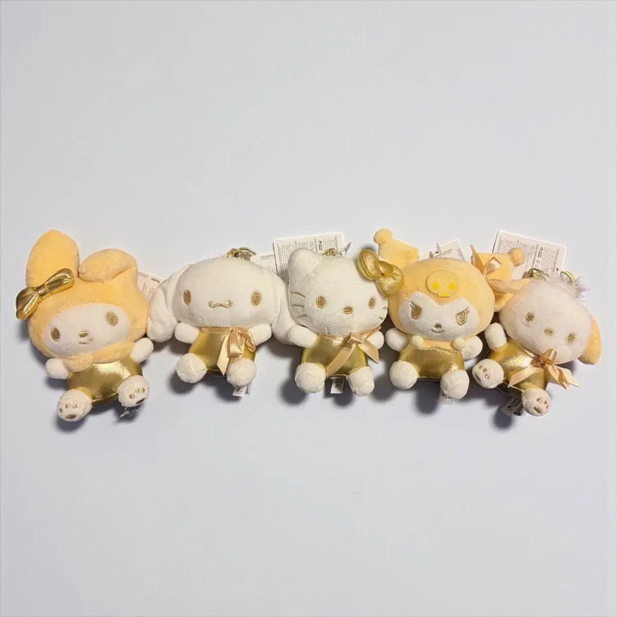 SANRIO 三麗鷗 金色限定 毛絨吊飾 角色 療癒小物 韓國版