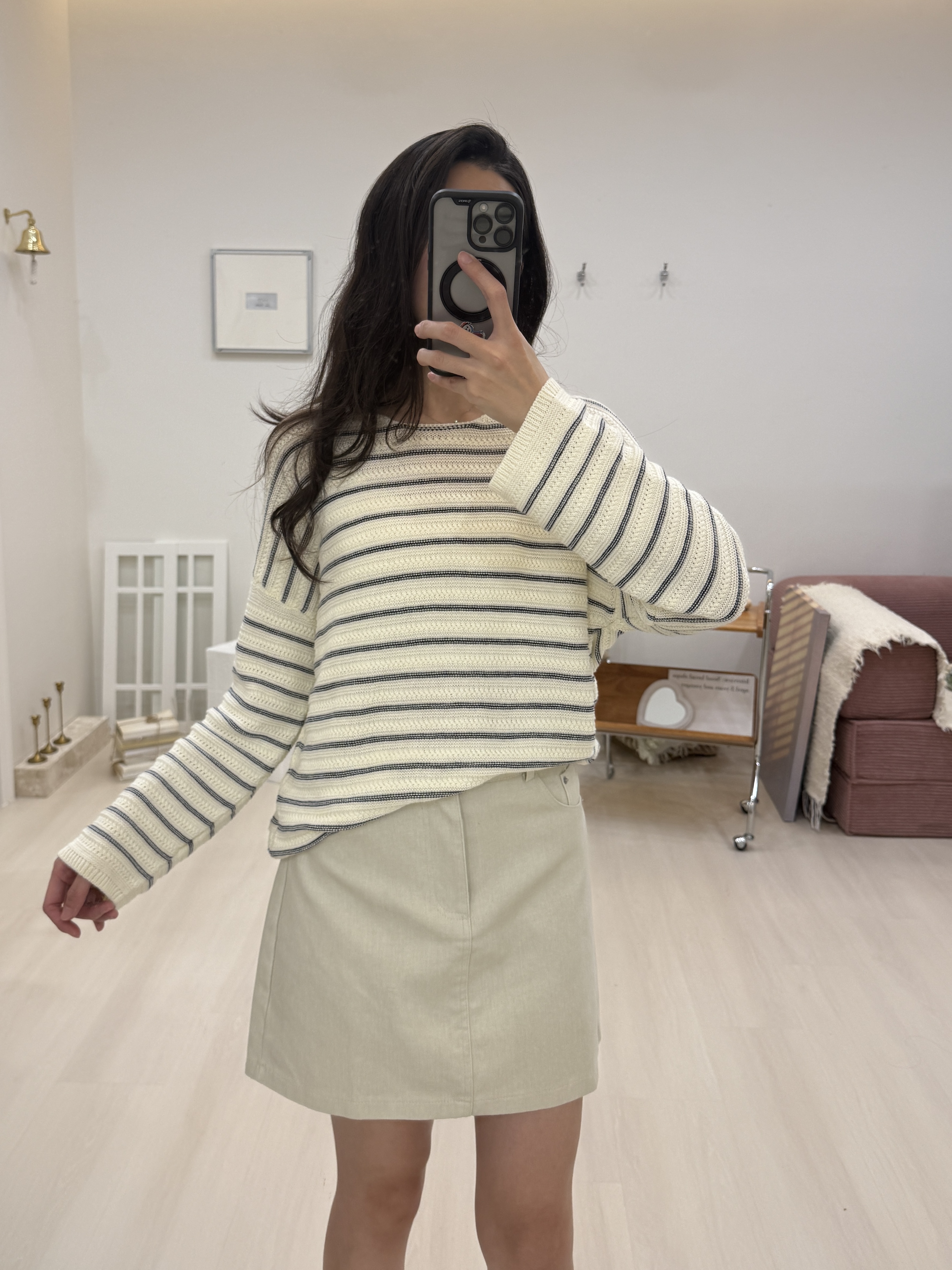 水洗挺版A字裙*3色