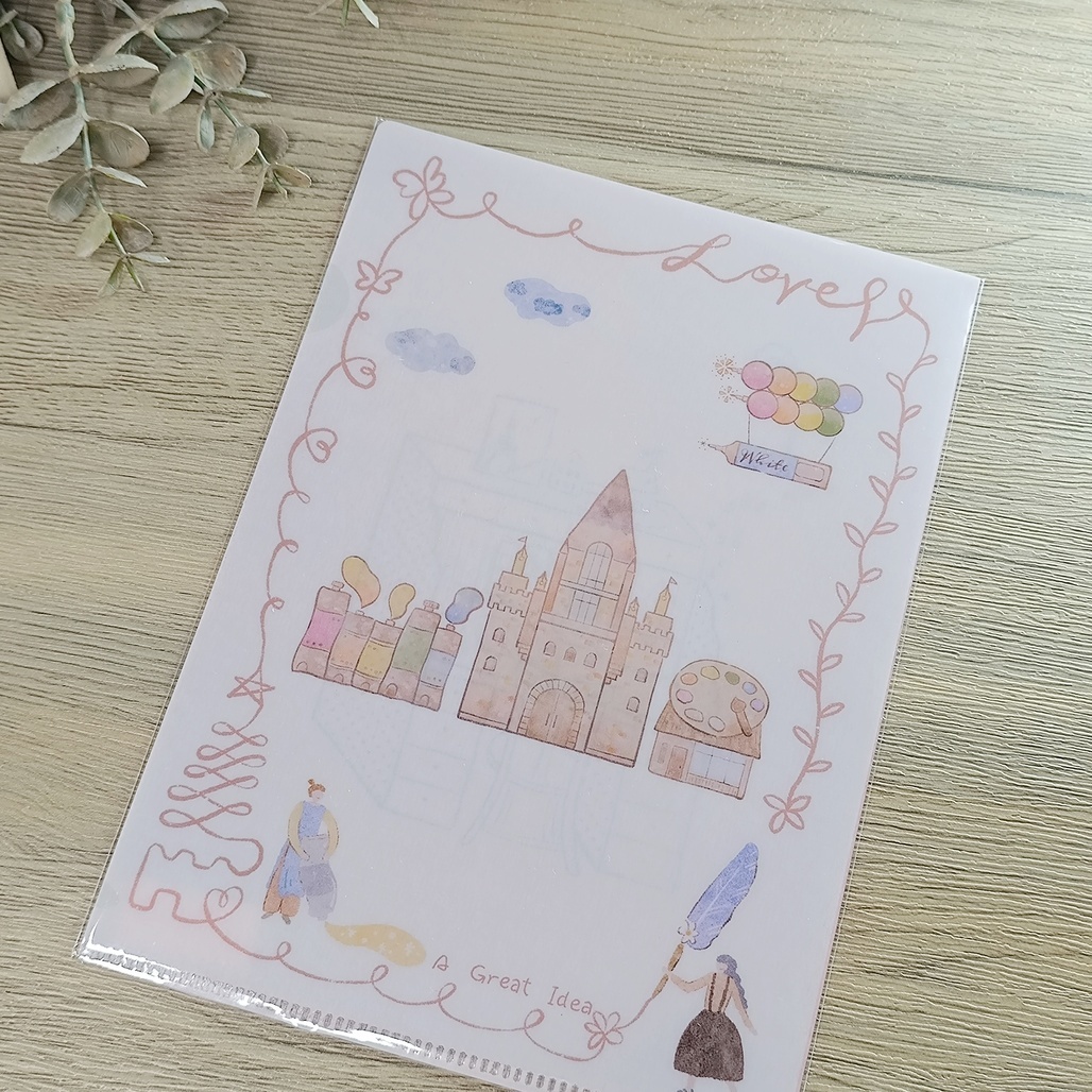 好築藝．書桌城堡遊 L型單層A5資料夾