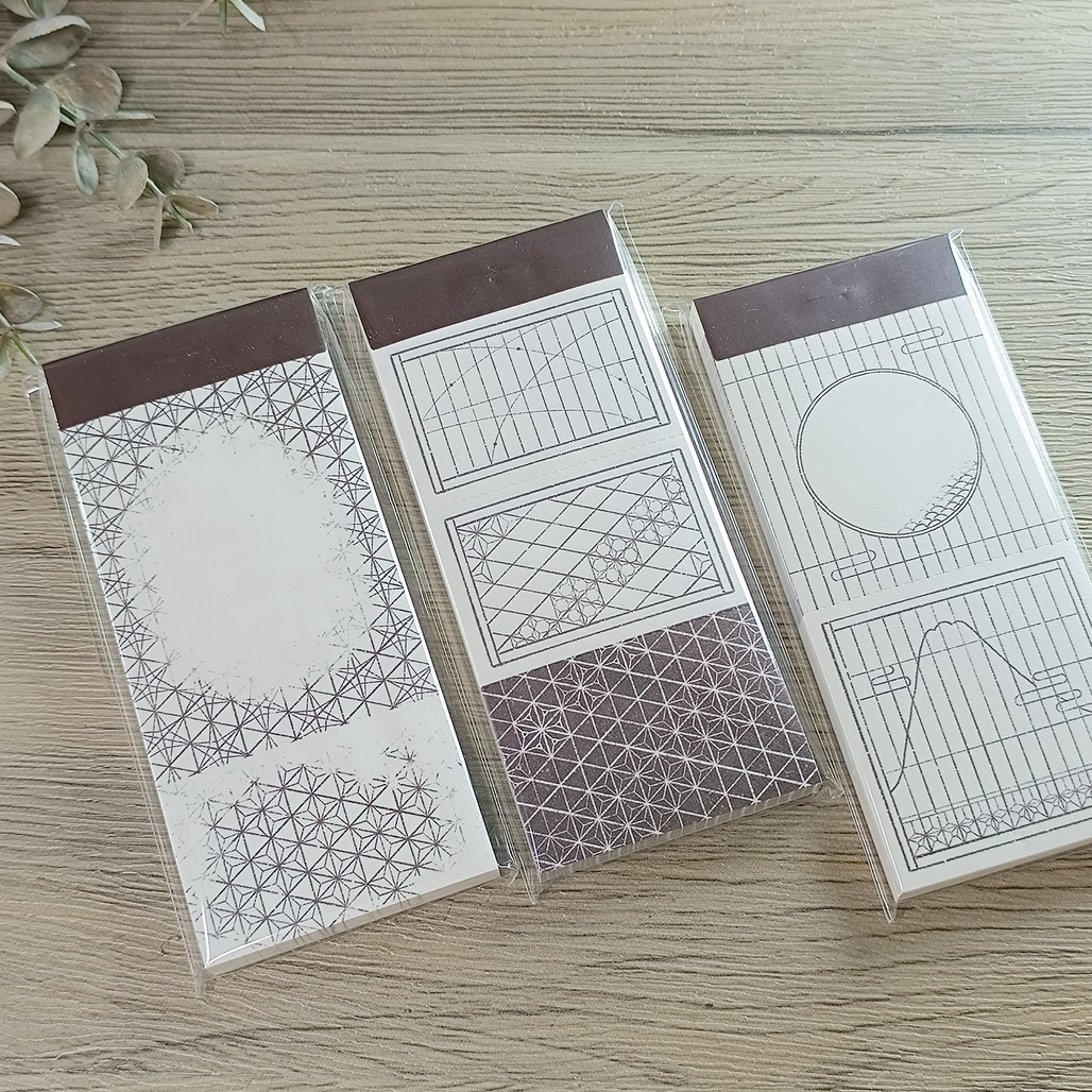 好築藝．富士映月/麻葉花語/書窗格影 便簽本 <整本/綜合分裝包>