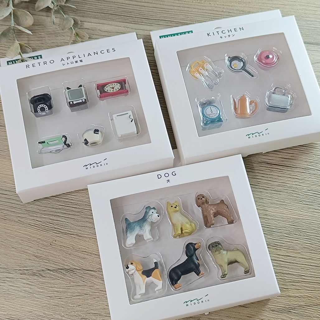 日本MIDORI．迷你造型磁鐵6入 共四款