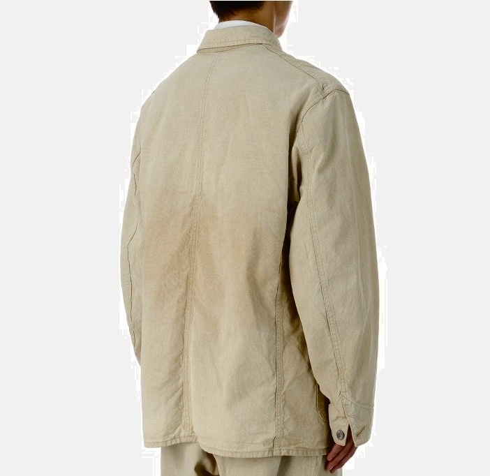 A.PRESSE 2025 VINTAGE PIN CHECK COVERALL (25AAP-01-47) - BEIGE PRE ORDER ITEM (預訂中)