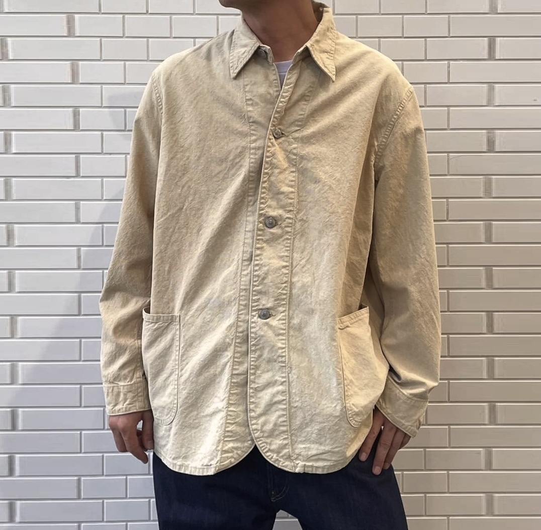 A.PRESSE 2025 VINTAGE PIN CHECK COVERALL (25AAP-01-47) - BEIGE PRE ORDER ITEM (預訂中)
