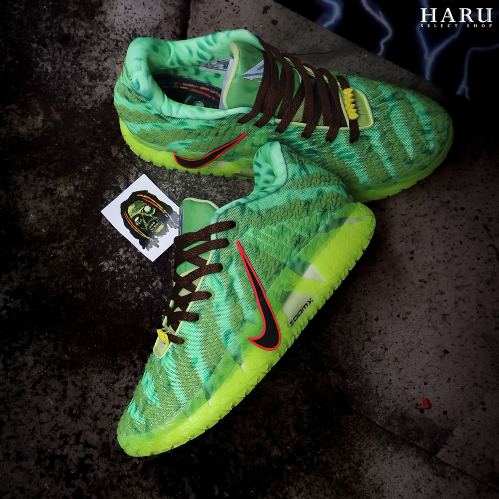 NIKE JA3 EP ZOMBIE 莫蘭特 XDR Spooky season Halloween 萬聖節 殭屍 螢光綠色 實戰籃球鞋 HV9924-700