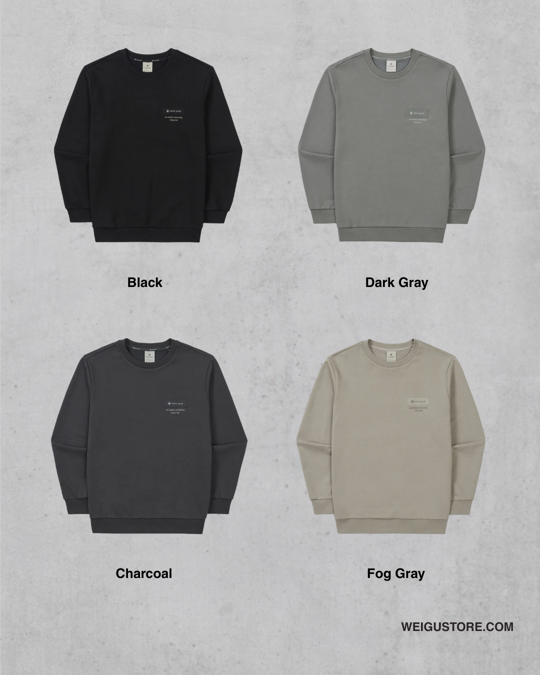 【預購】Snow Peak Woven Patch Sweatshirt 背後標語衛衣 S25FMFHT24