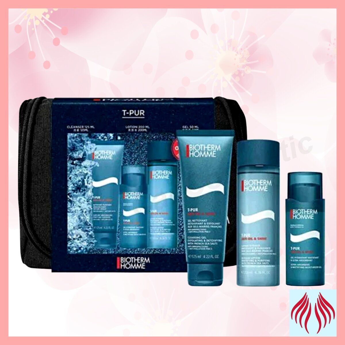 BIOTHERM 碧歐泉男士控油收毛孔淨膚三件套裝 [平行進口 4894374345715]