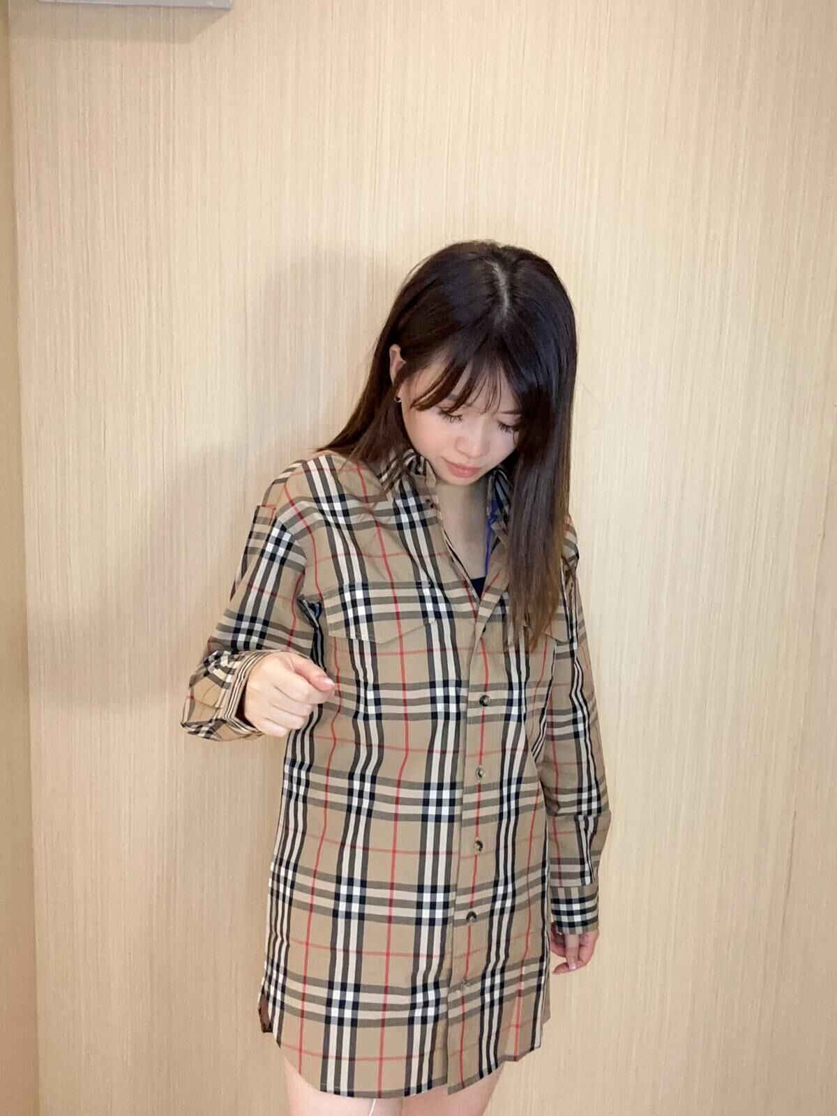 BBR 經典格紋口袋襯衫 女款