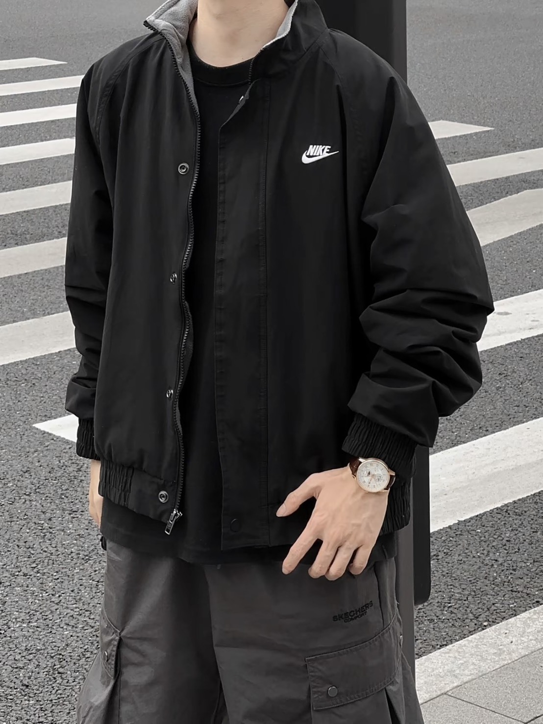 NIKE NIKE CLUB FUTURA 立領防風鋪棉外套