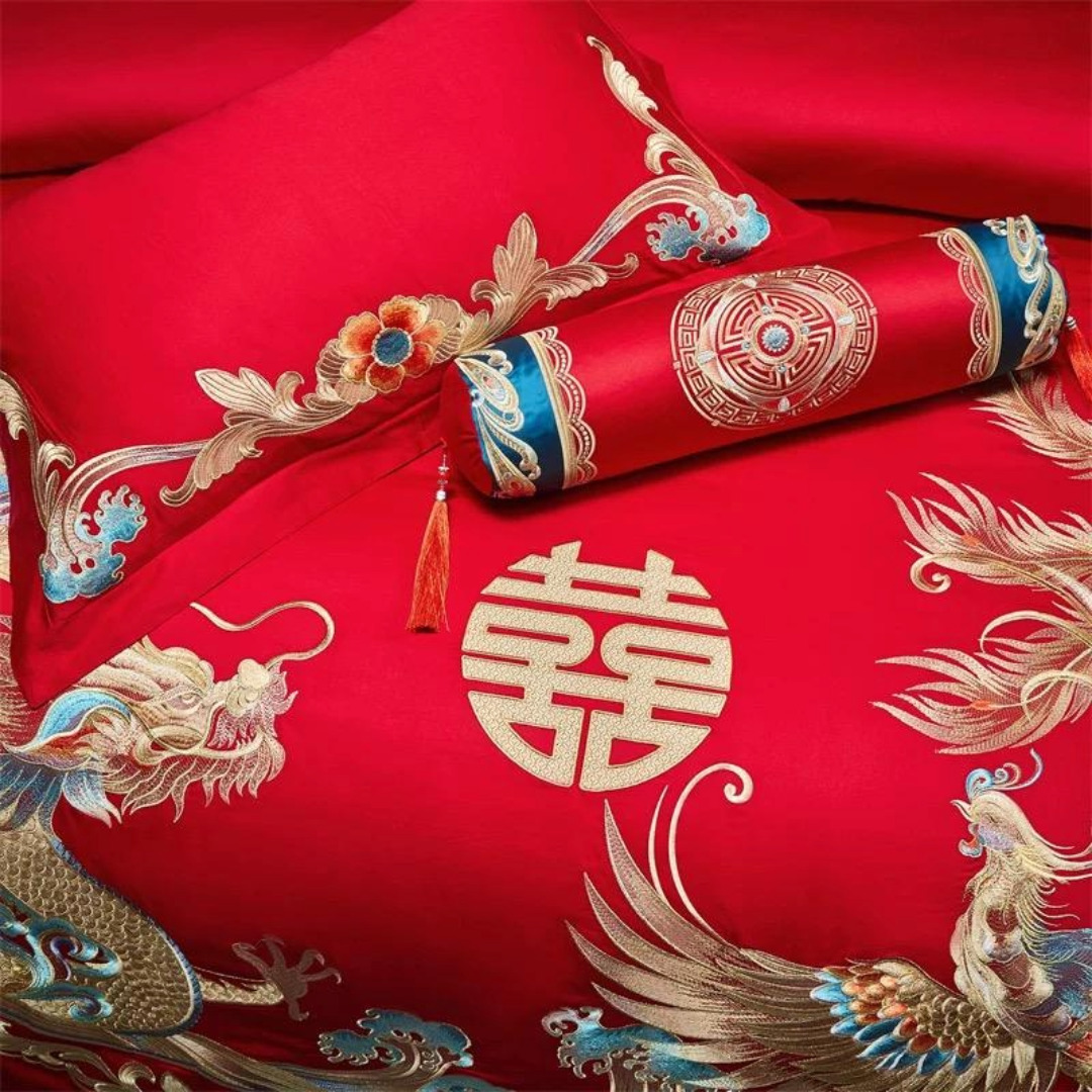 婚慶純棉中式床品四件套裝 WM2