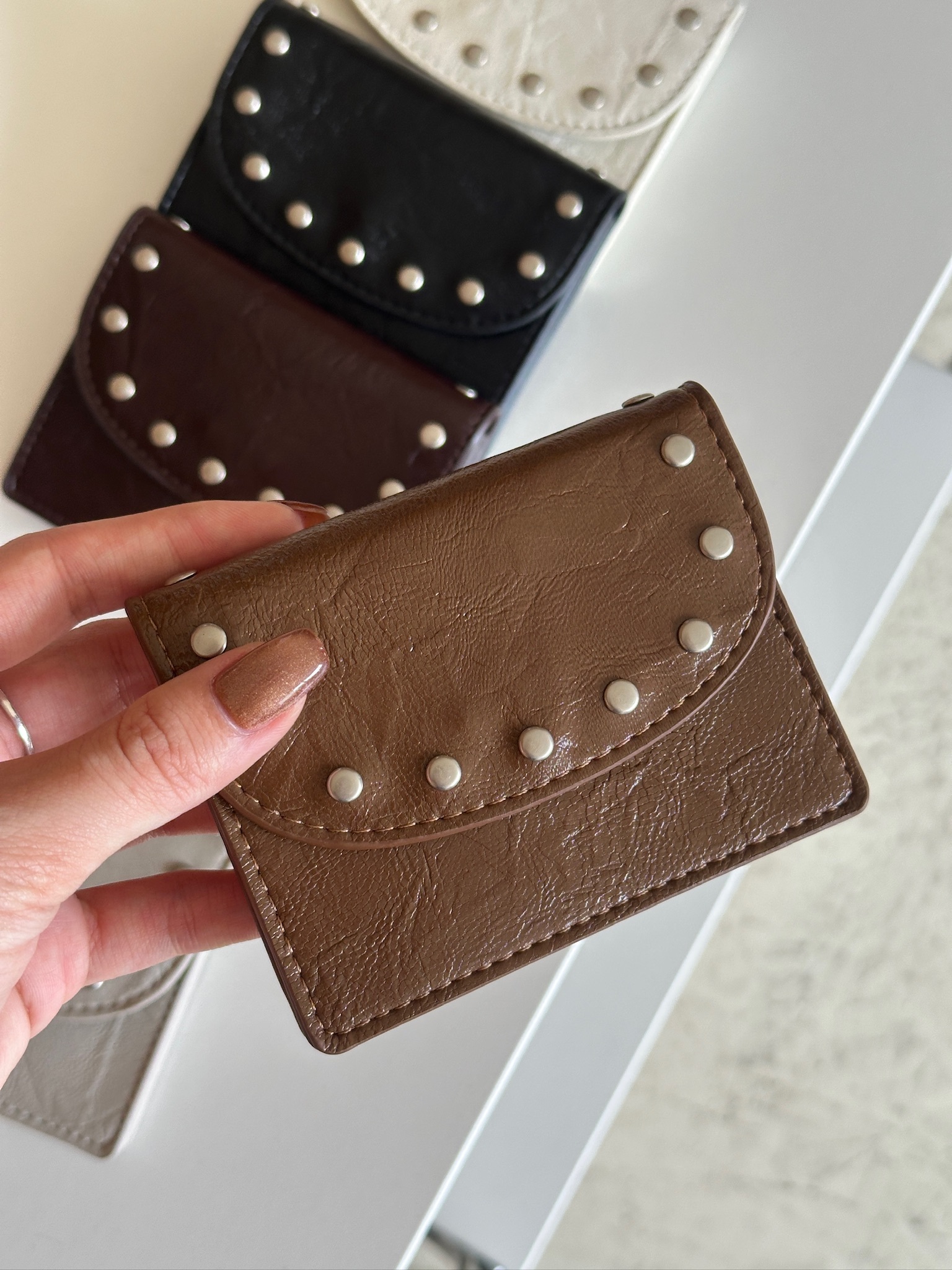 Moon Stud Wallet #零錢包