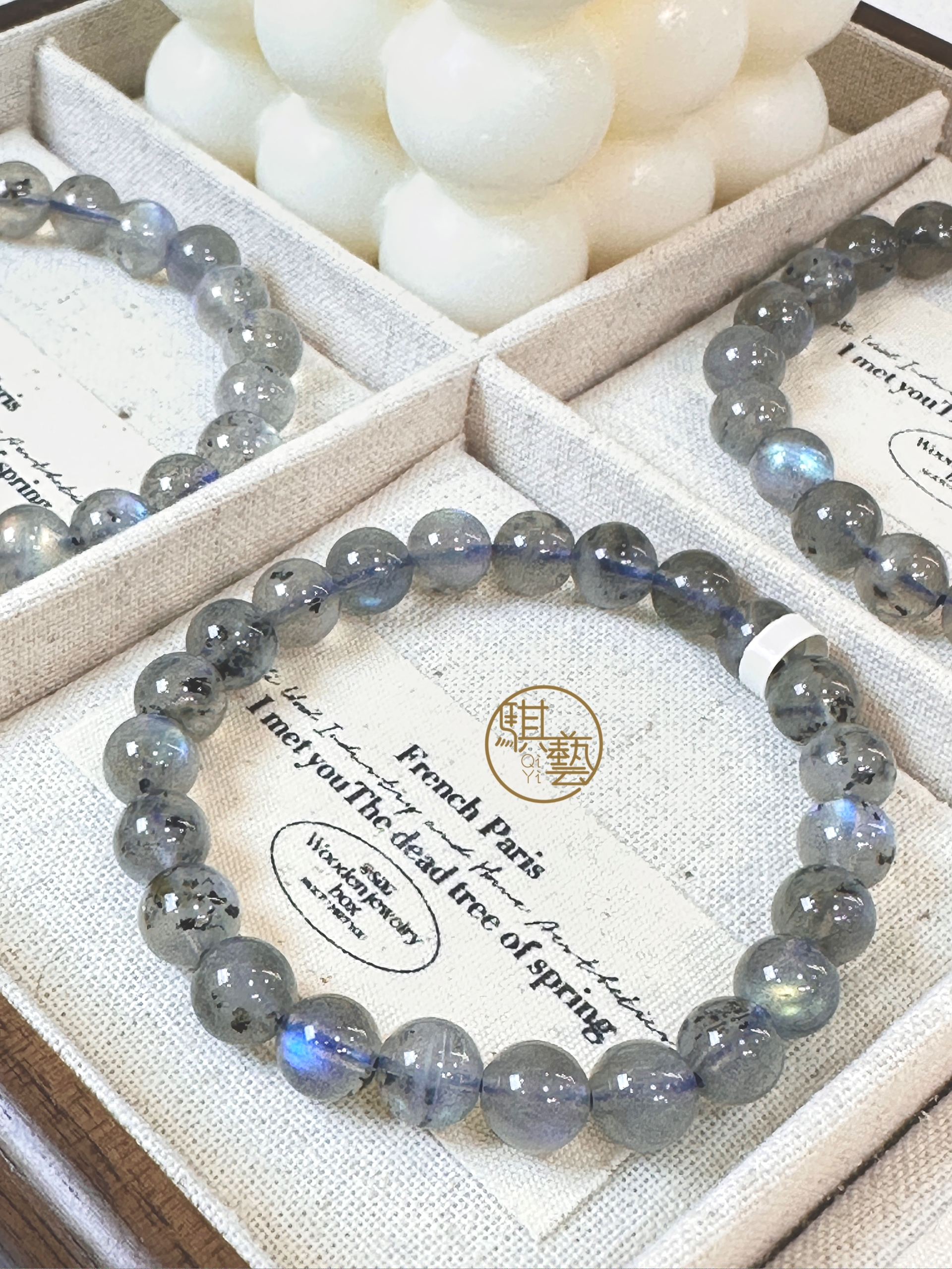 灰月光手串｜柔光守護・情緒平衡之石