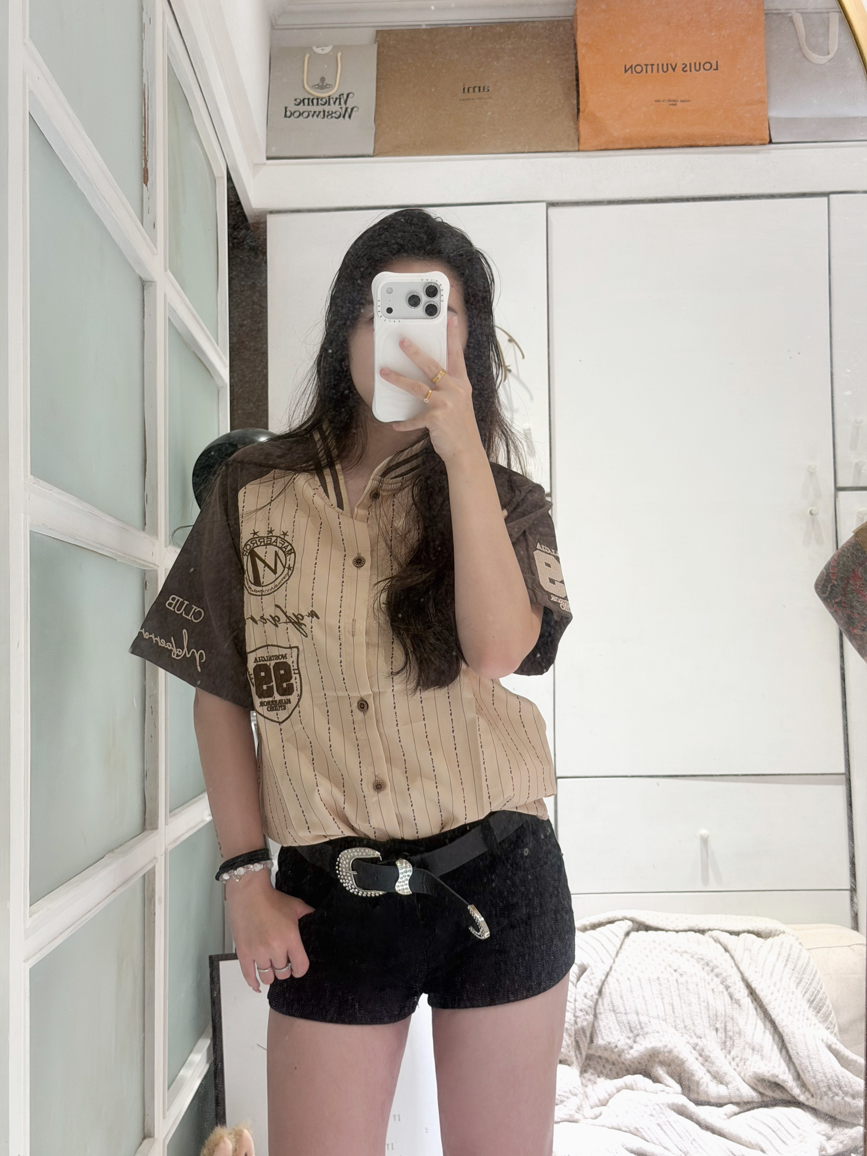 美式拼接棒球衫⚾️