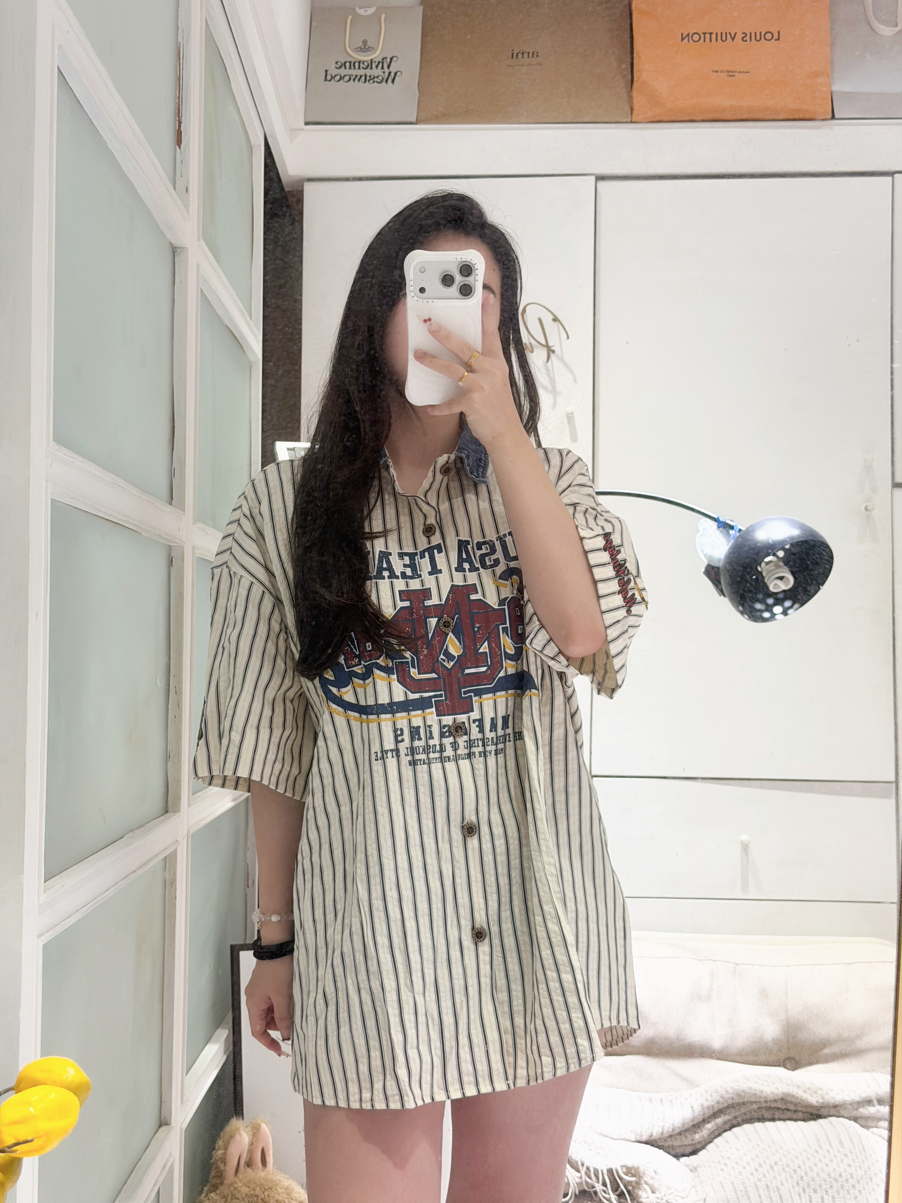 高質感美式字母拼接衫🇺🇸